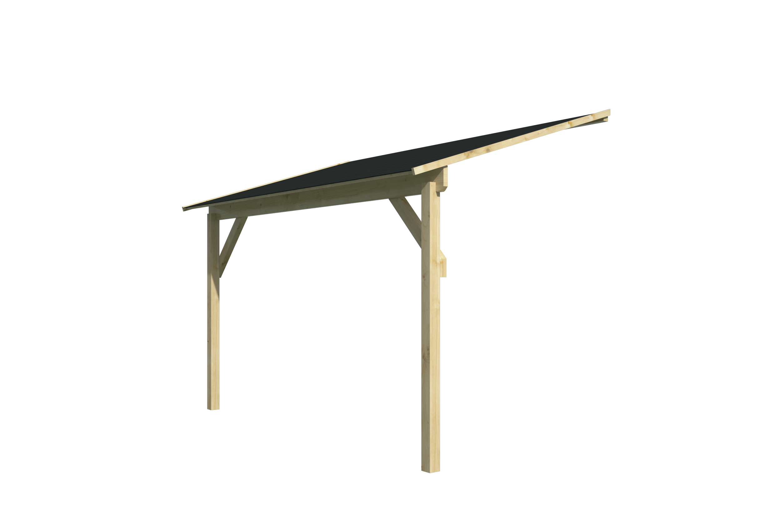 Zijluifel | 275 cm | vuren groen geïmpregneerd