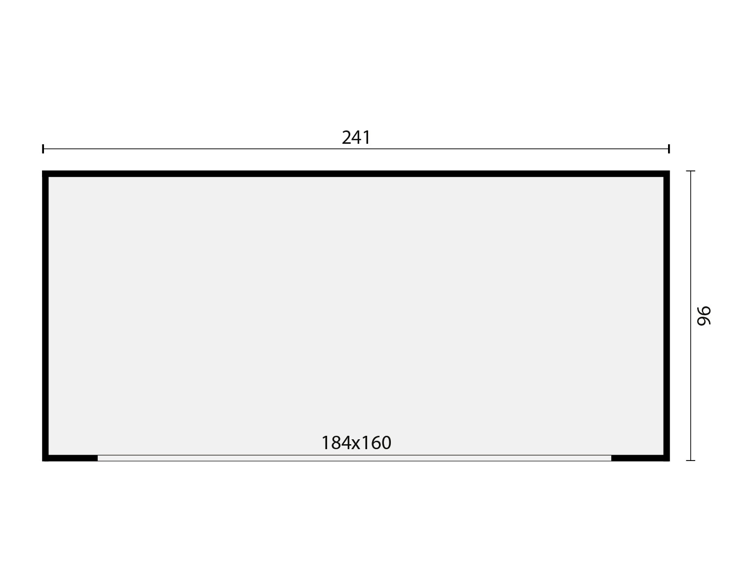 Red Class Überdachung Durbin 214x95x170cm, für Müllbehälter lagerung