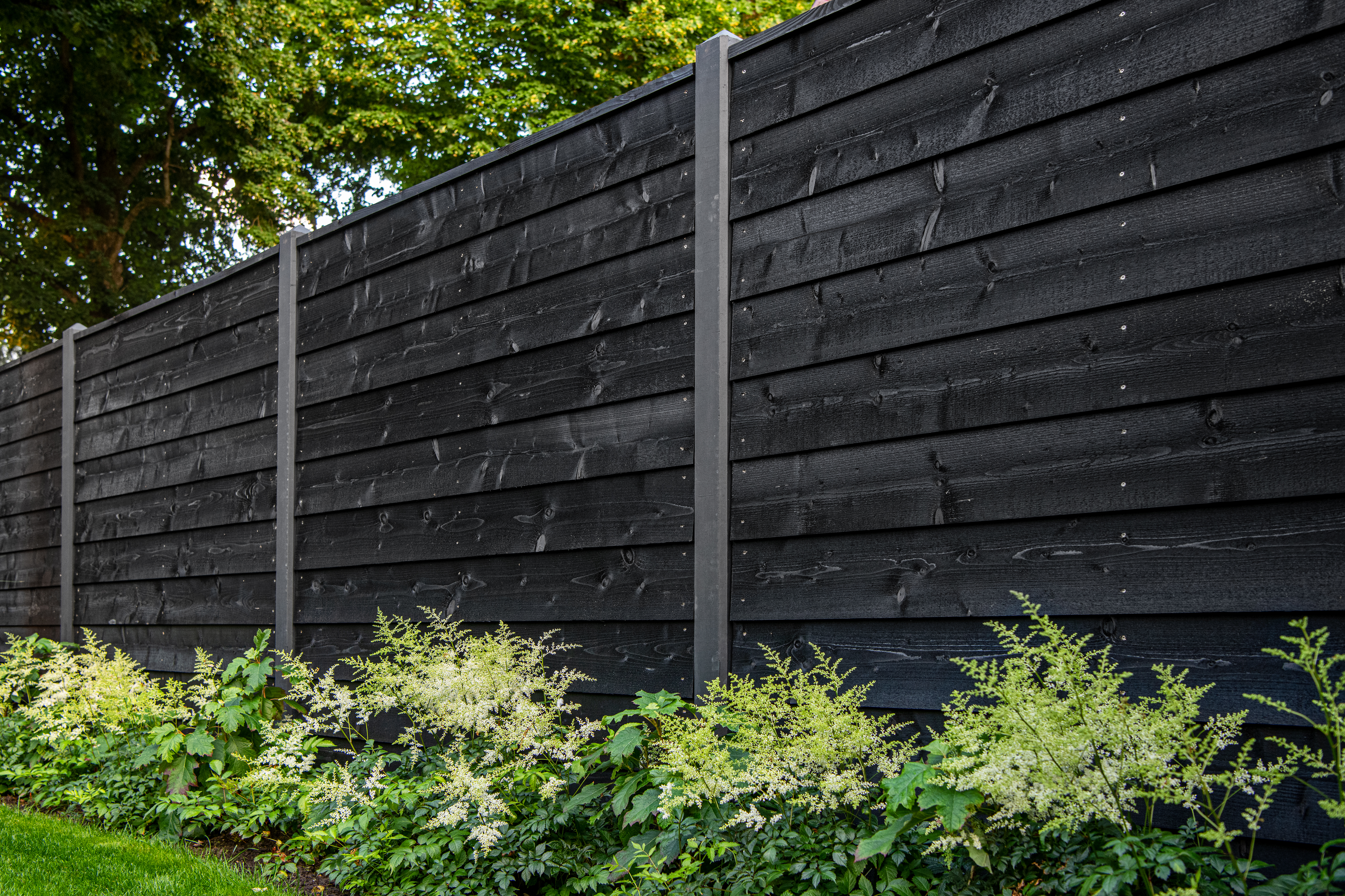 Weatherboard Eco, Northern European spruce black painted 1.1/2.2x19.5x390cm