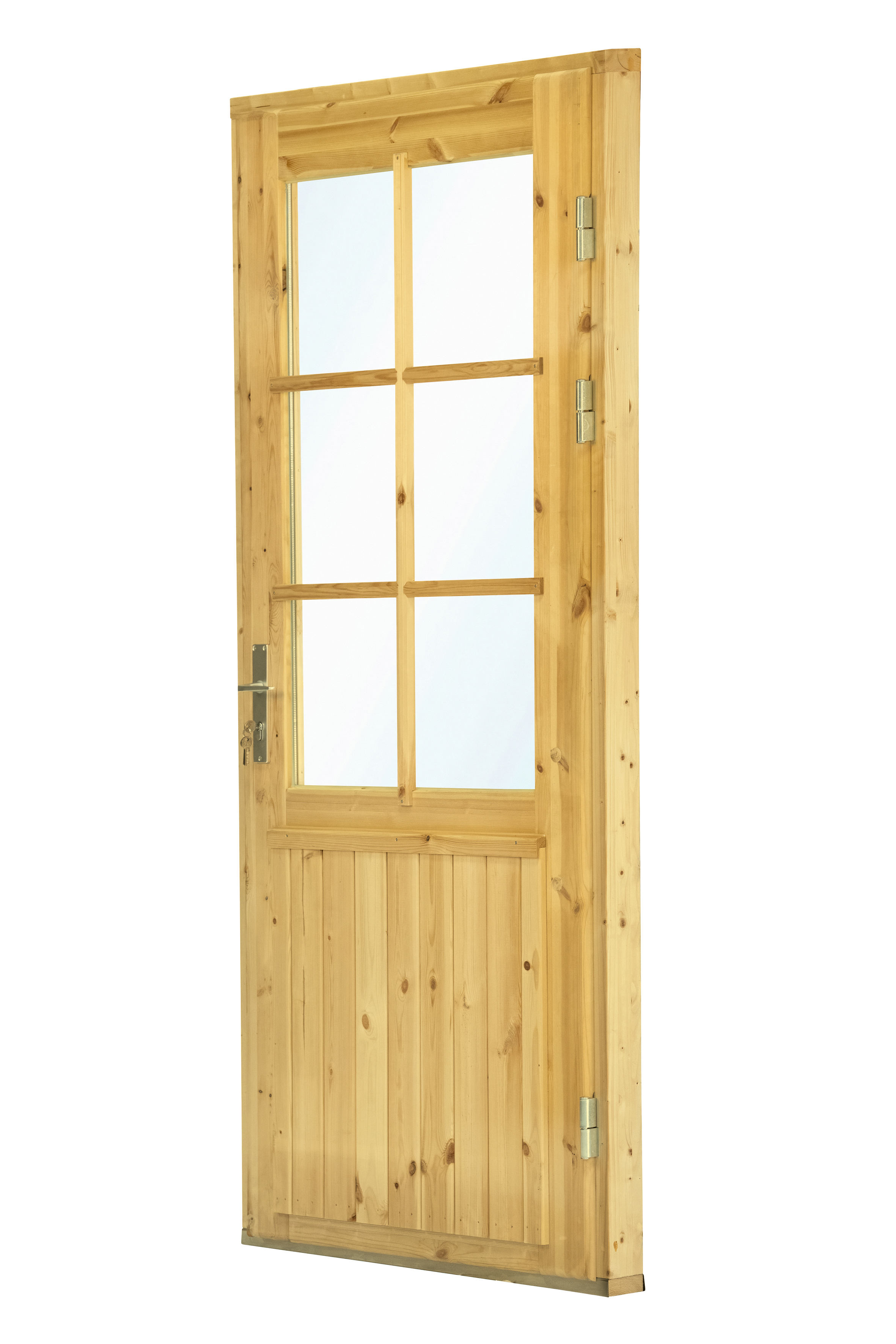 Deur enkel met raam XXL RS vuren 106,5 x 215 cm | honinggeel geïmpregneerd
