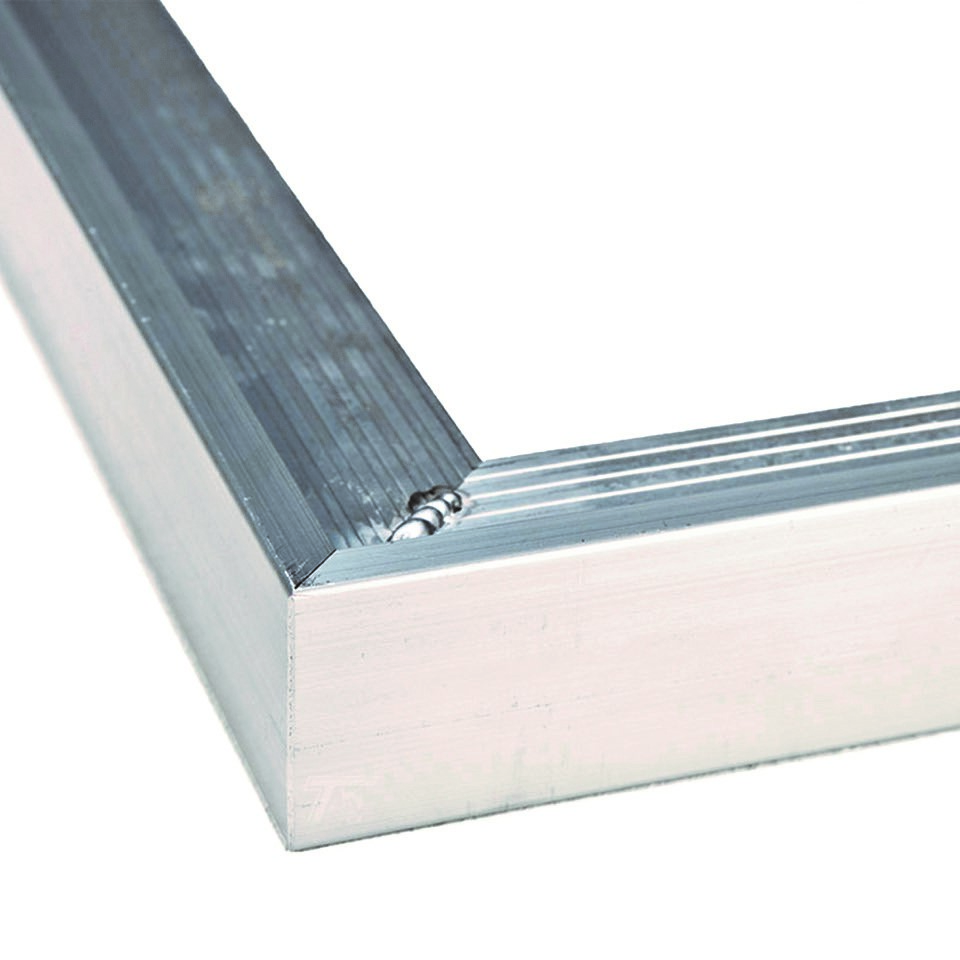 Aluminium-Dachabschlussprofil Außenecke