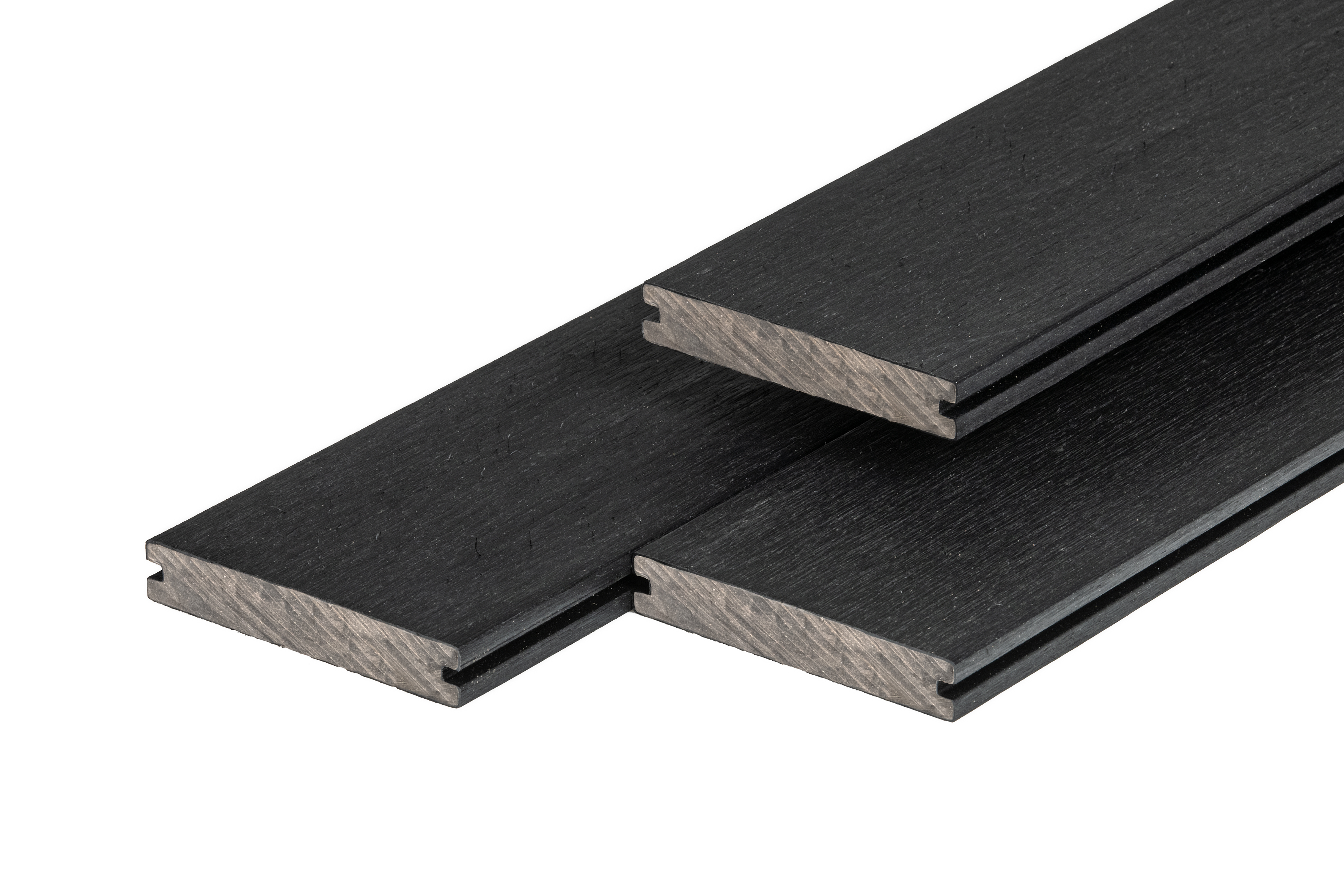 PuraShield composiet vlonderplank 2,3 x 13,8 x 300 cm clip systeem, massief, Ebony Black