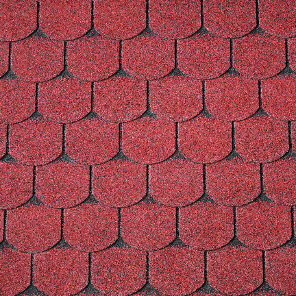 Roof shingles | Beavertail shingles - red