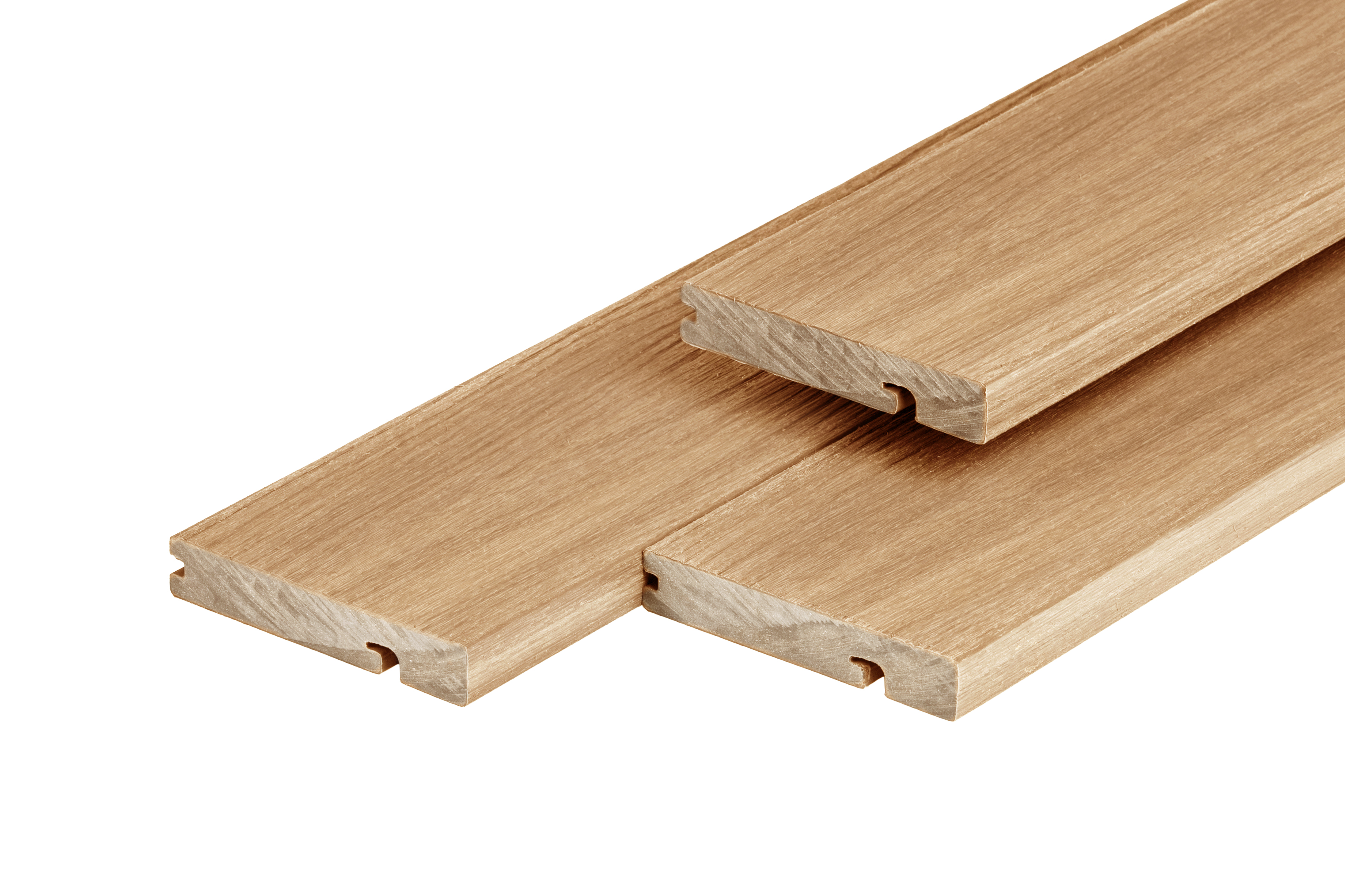 PuraShield composite decking edge board 2,3 x 13,8 x 300 cm clip system, Cedar