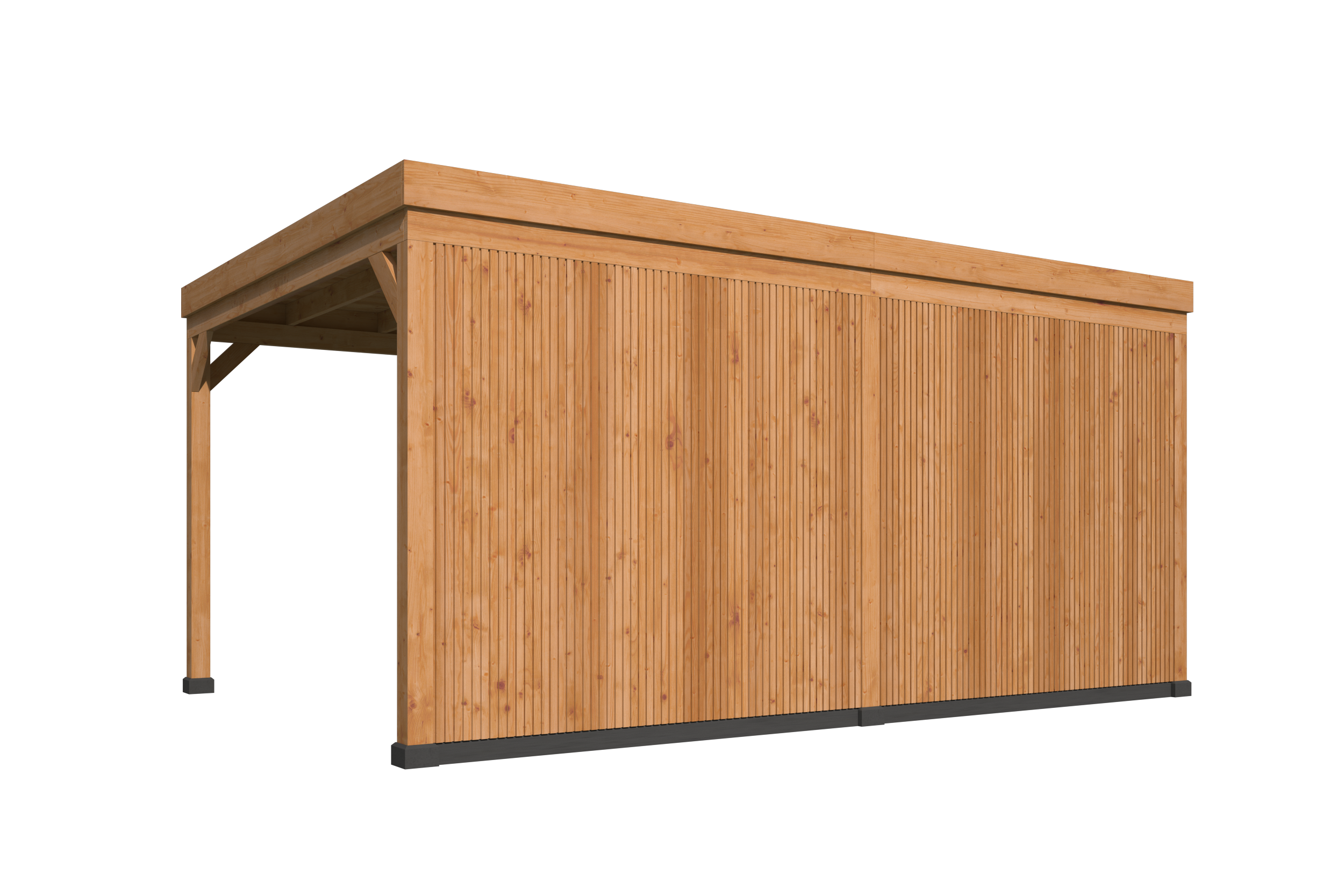 Red Class Wood flachdach Kiruna, typ 1 (Red Class Wood wanden)