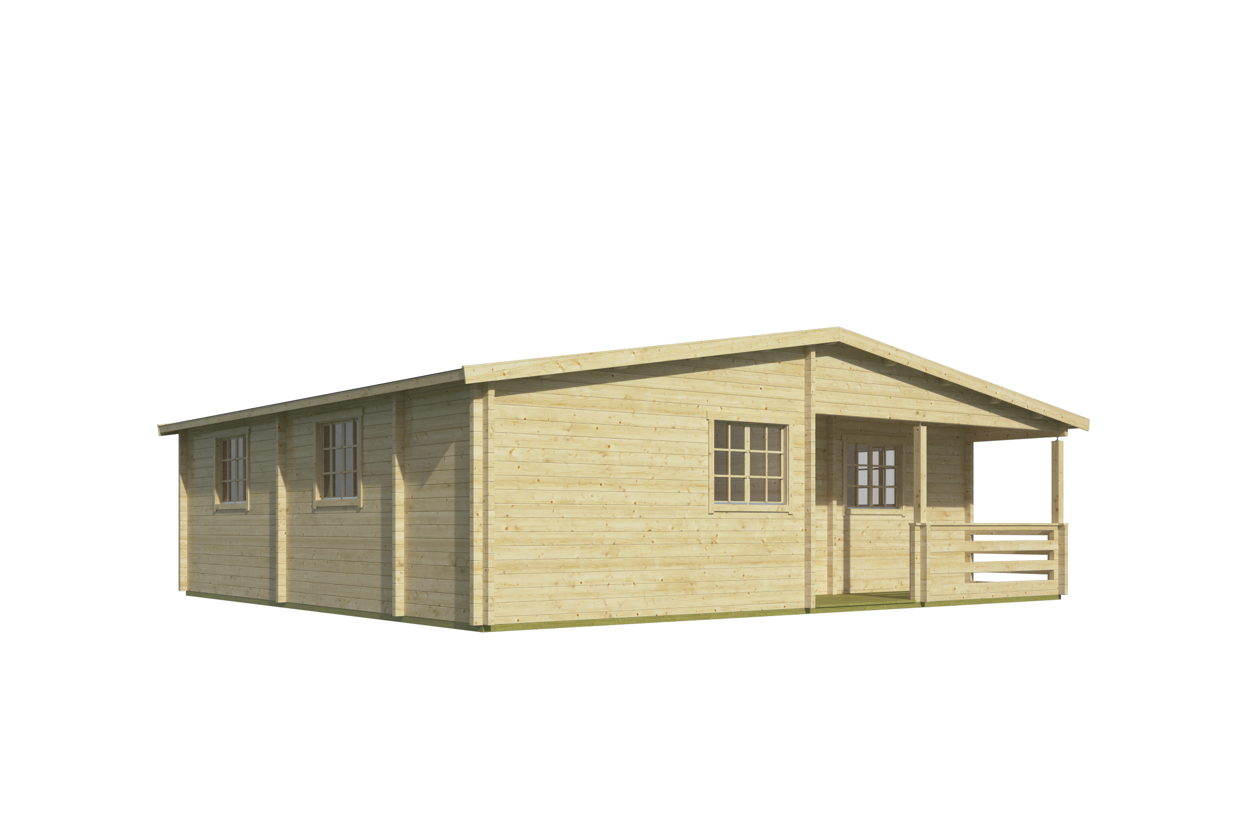 Blokhut - Tuinhuis Fuerteventura | 70 mm | onbehandeld Blokhut - Tuinhuis Fuerteventura | 70 mm | onbehandeld