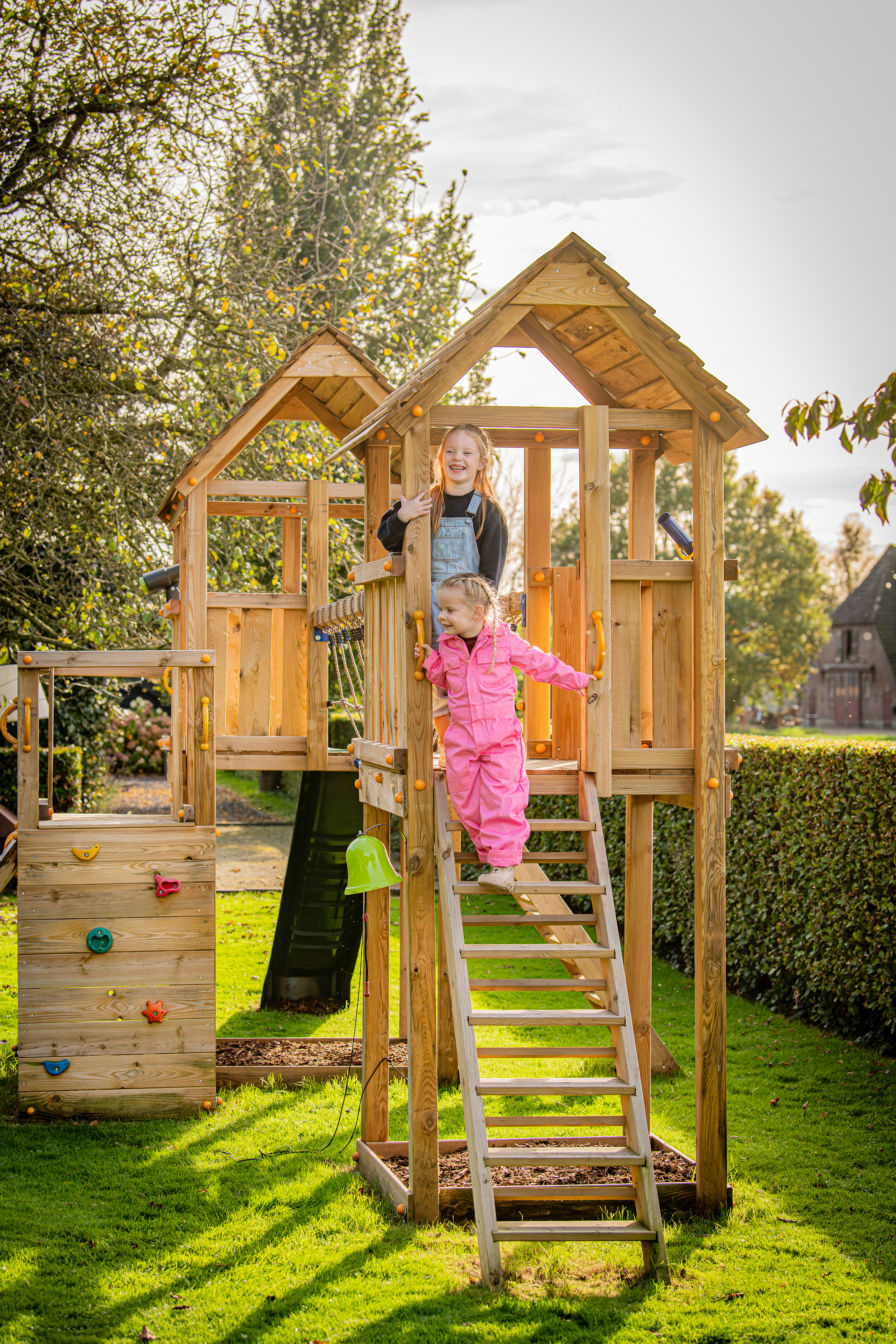 Aanbouwtrap speeltoestel Steps, douglas
