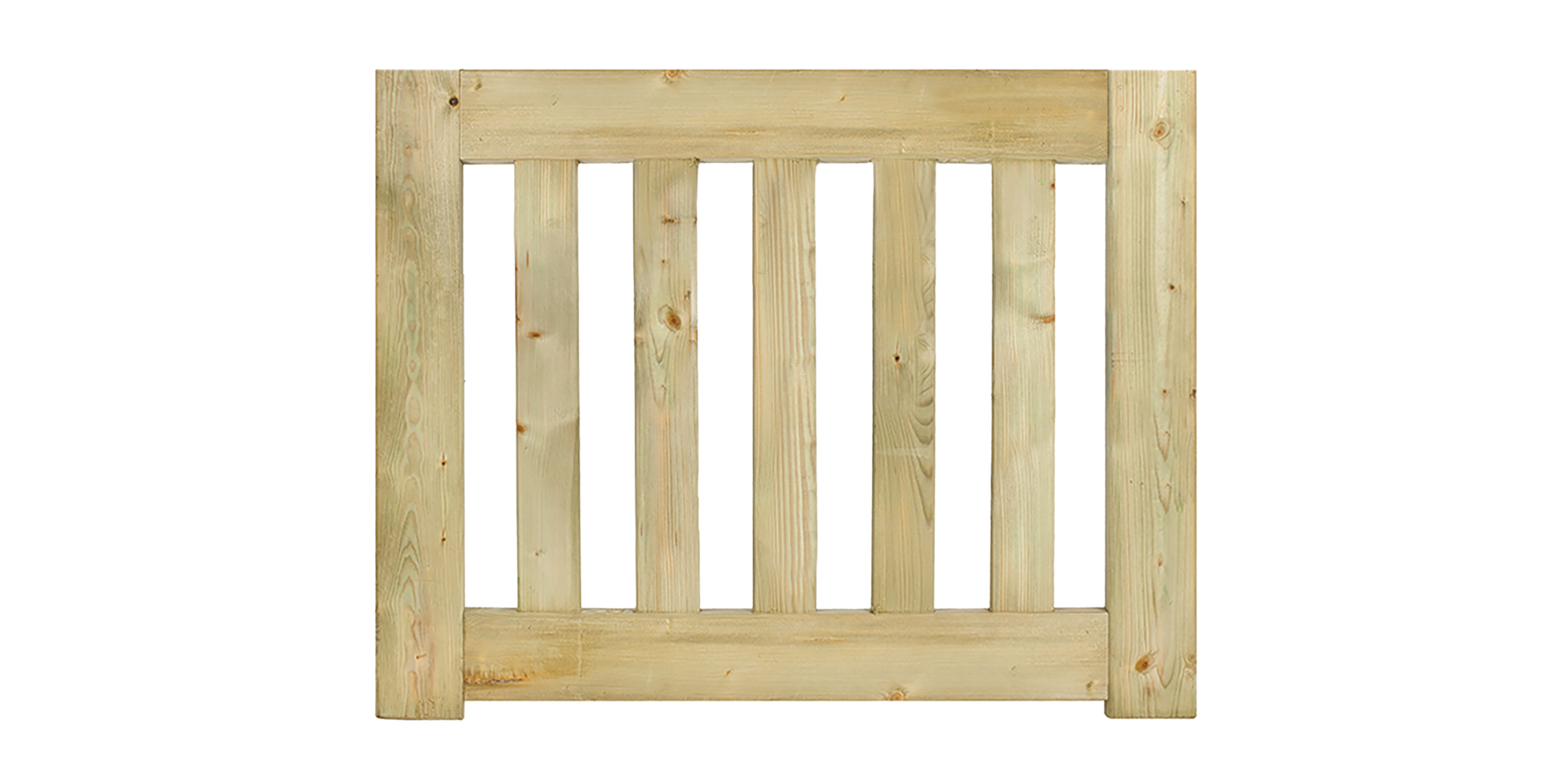 Tuinhekdeur grenen groen geïmpregneerd Modern de Luxe 60 x 100 x 4 cm