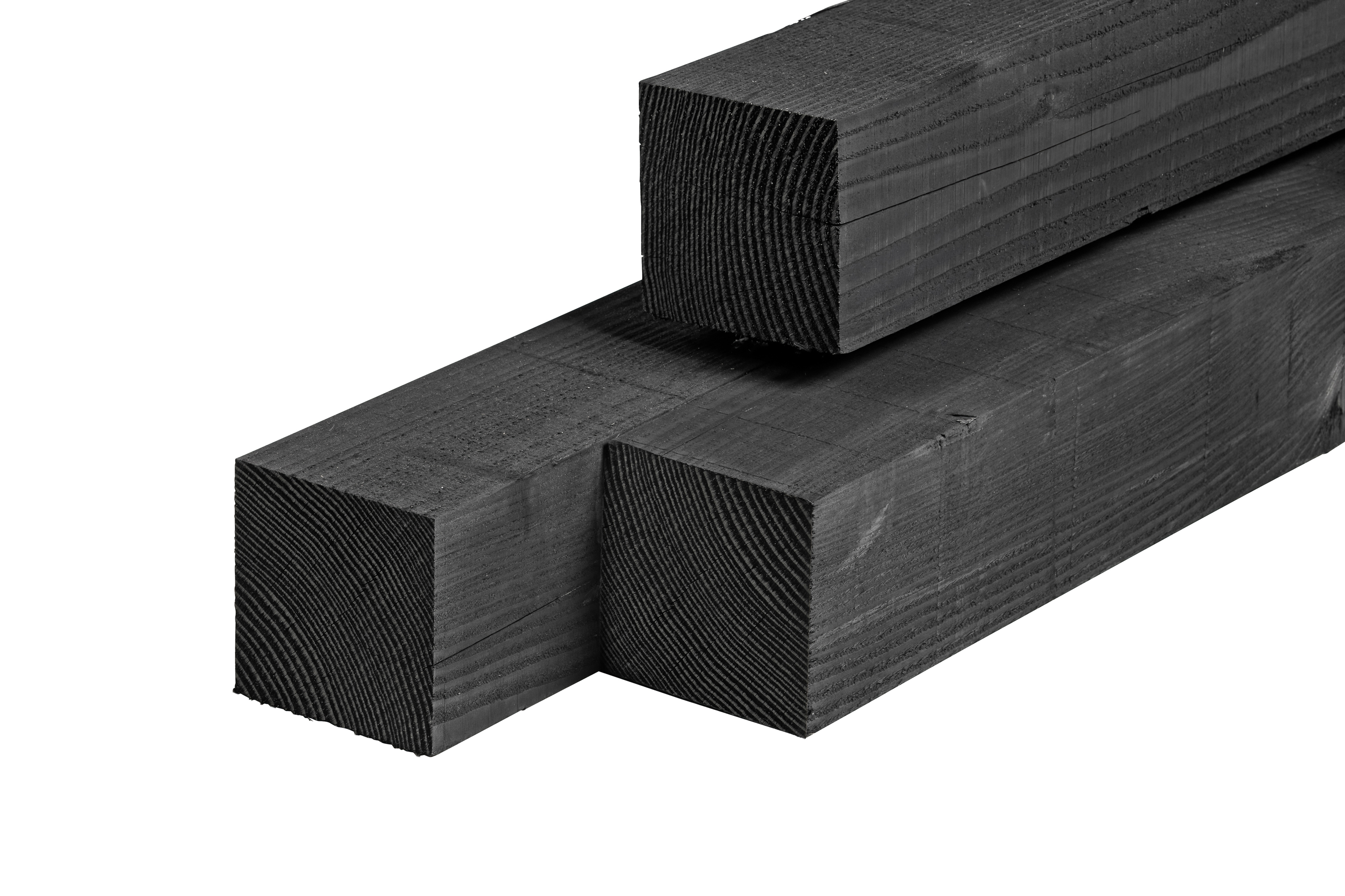 Pfost Douglasie 9.0x9.0x300cm schwarz imprägniert