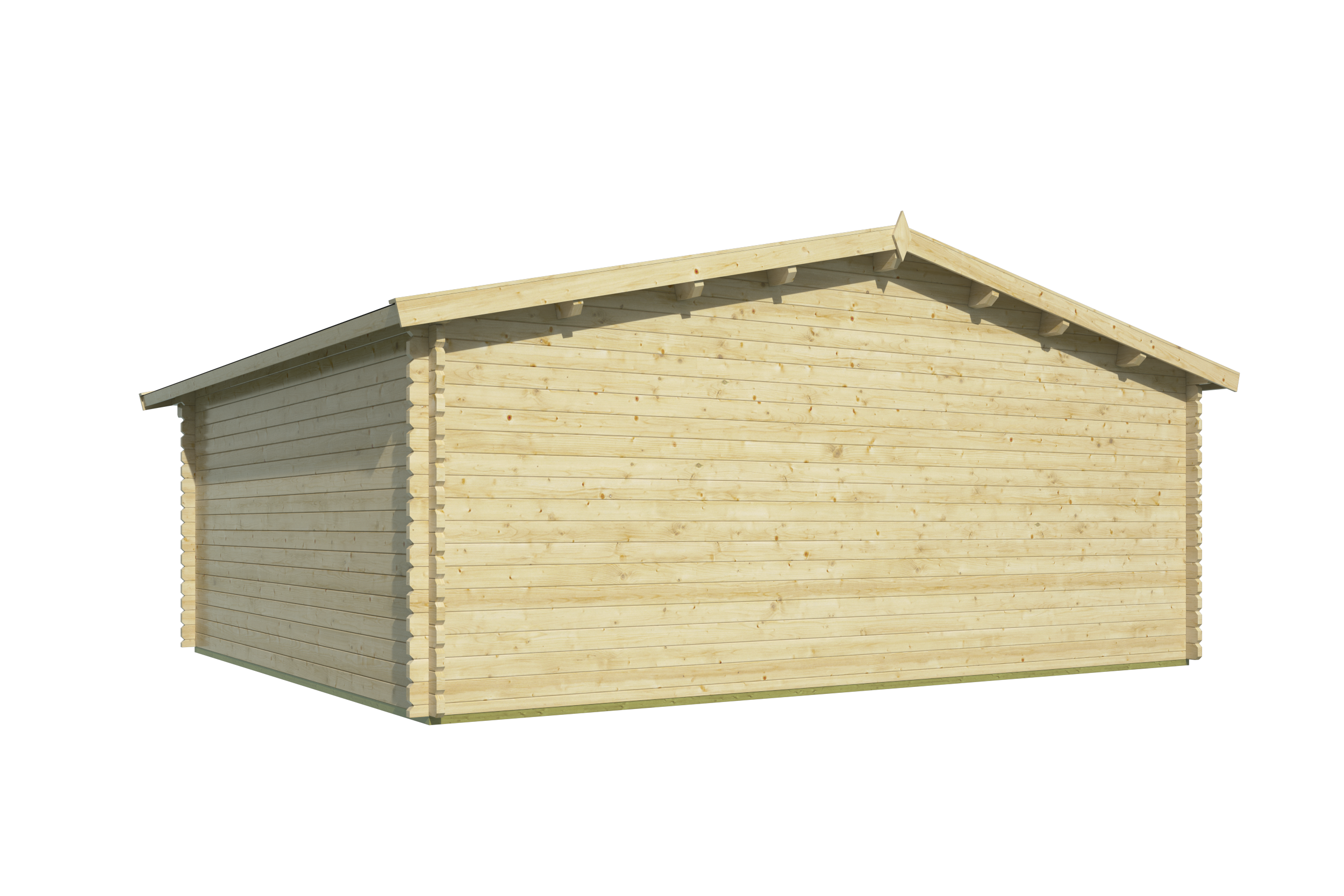 Blokhut - Tuinhuis Tova | 44 mm | vuren bruin geïmpregneerd Blokhut - Tuinhuis Tova | 44 mm | vuren bruin geïmpregneerd