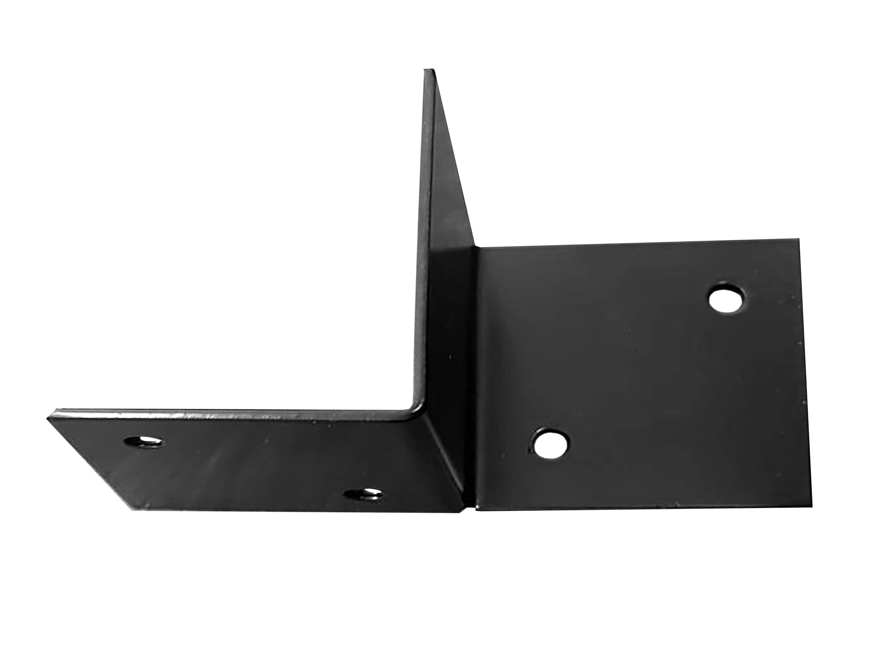 Pergola muurelement voor 15 x 15 cm balken, rechts, zwart gepoedercoat, incl. bevestigingsset