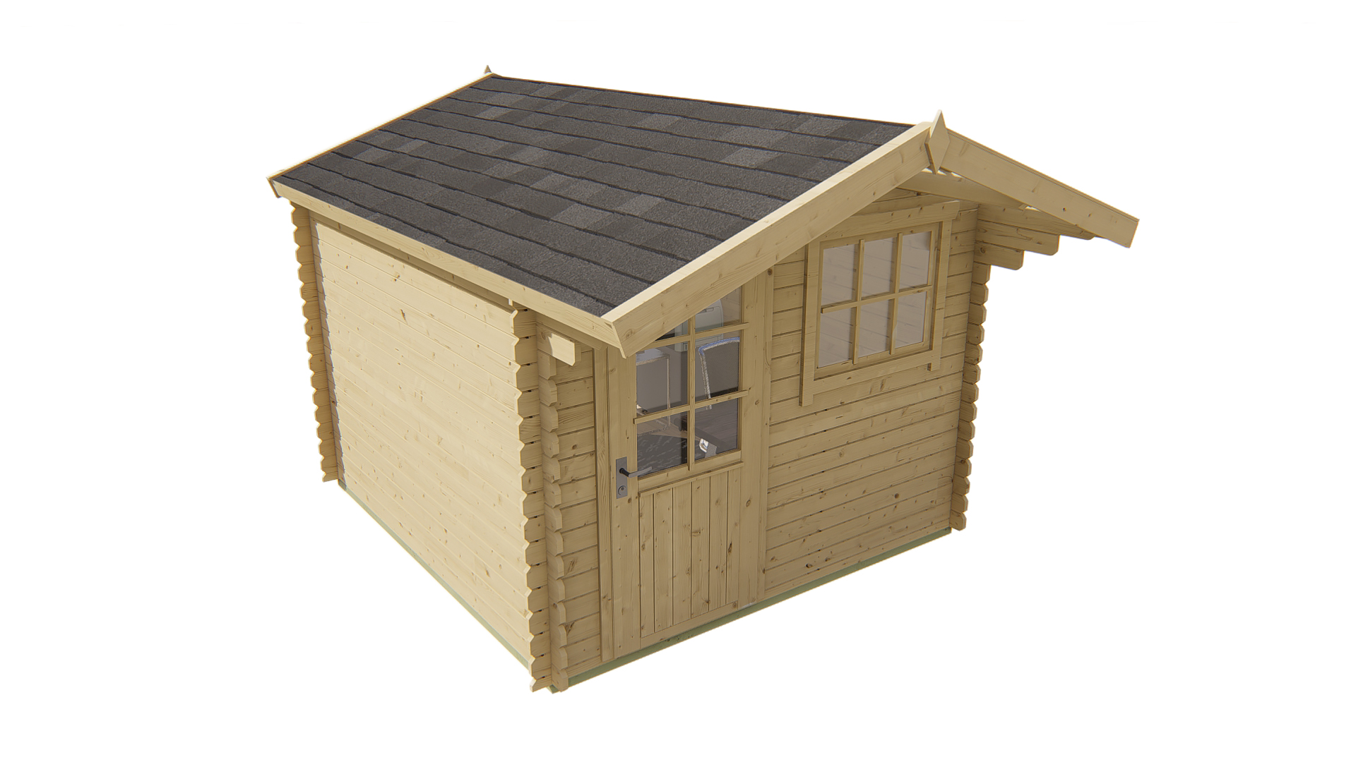 Blokhut - Tuinhuis Bo | 28 mm | vuren Red Class Wood geïmpregneerd Blokhut - Tuinhuis Bo | 28 mm | vuren Red Class Wood geïmpregneerd