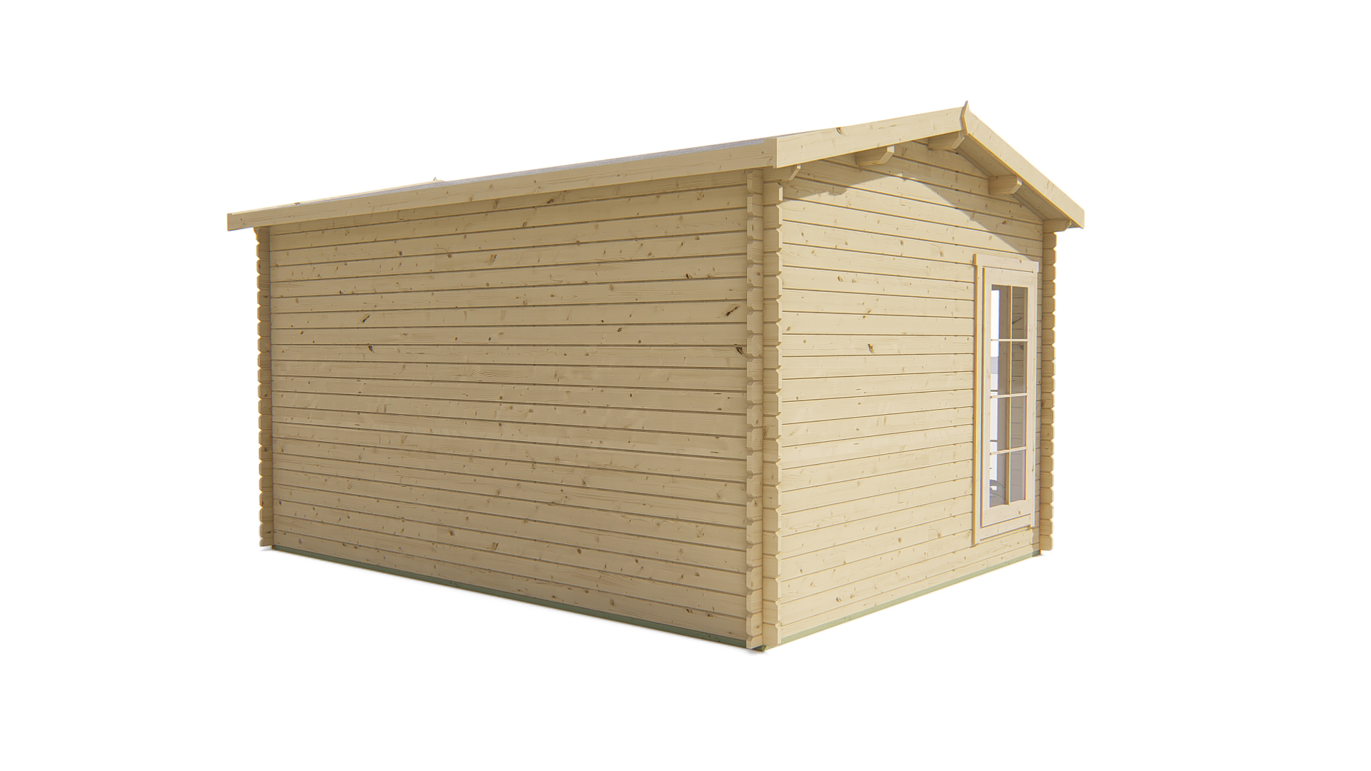 Gartenhaus Arne, 28 mm, unbehandelt