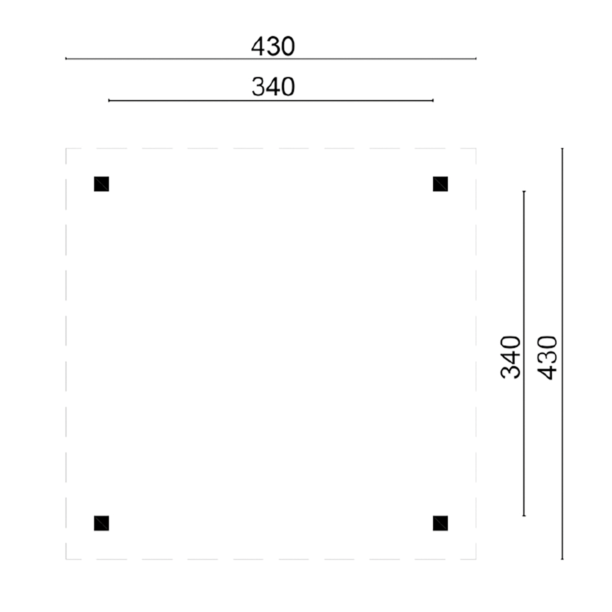 DHZ Prieel Obdam douglas 430 x 430 cm