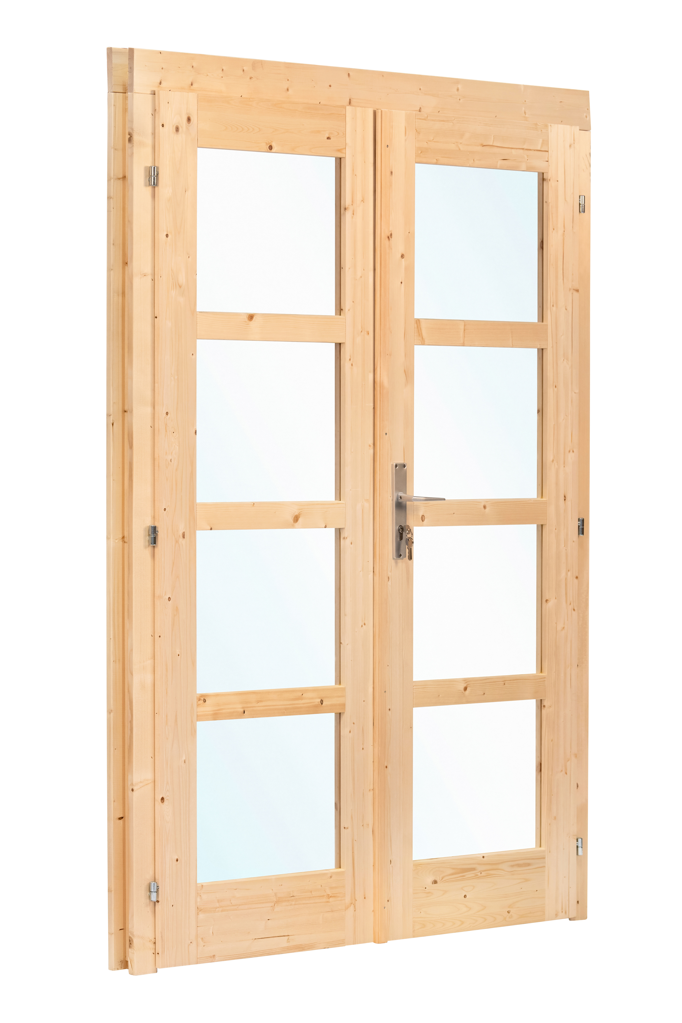 Tür doppel mit fenster D1 AR Fichten 150x196cm