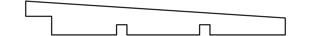 Zweeds rabat lariks/douglas 1.0x14.5x300cm