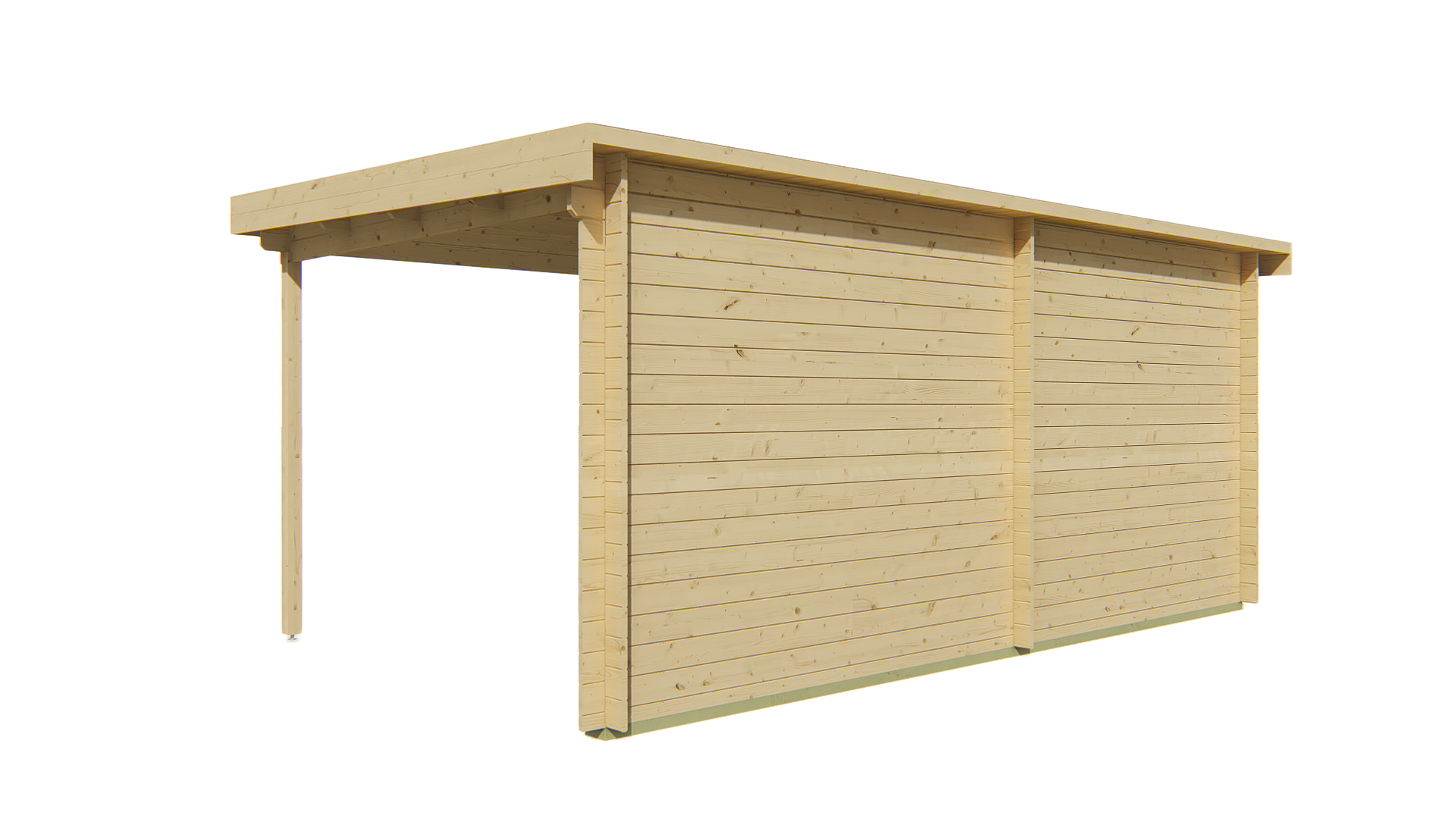 Blokhut - Tuinhuis Eirunn | 28 mm | honinggeel geïmpregneerd Blokhut - Tuinhuis Eirunn | 28 mm | honinggeel geïmpregneerd