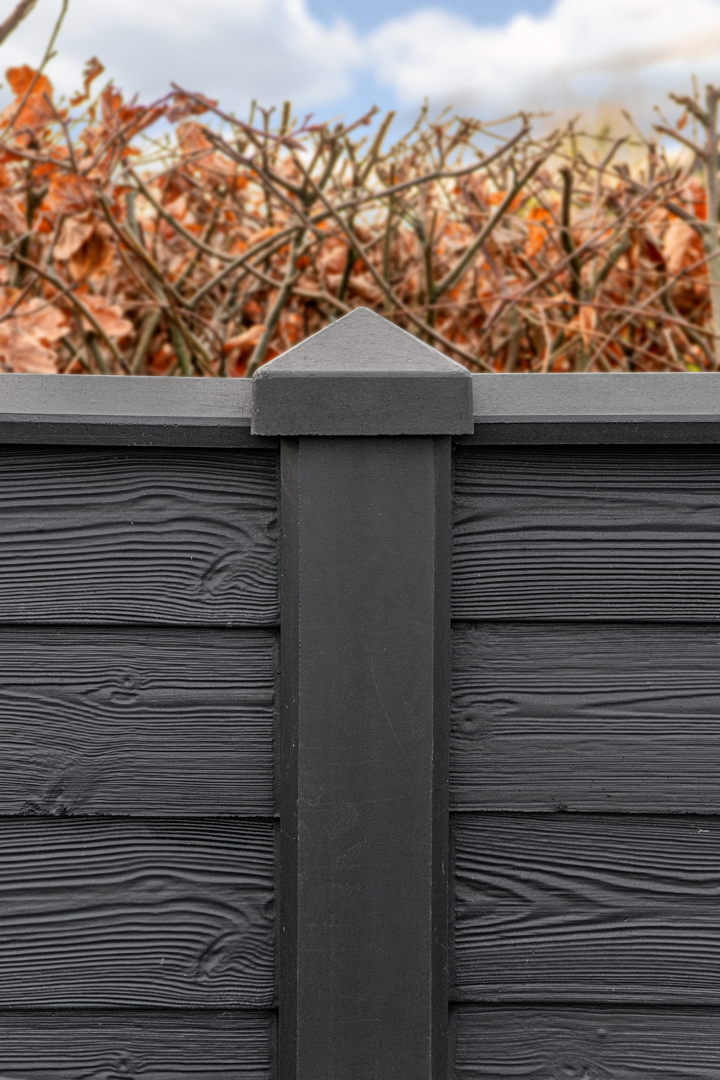 Berton© afdekpet antraciet gecoat, diamantkop 14 x 14 x 5 cm zonder uitsparing
