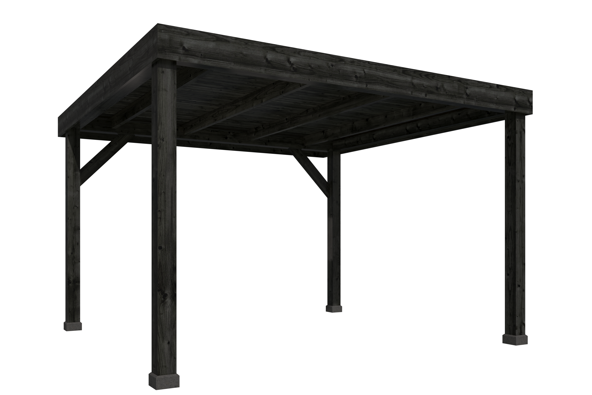 DHZ Rijssen Douglas 400 x 400 cm zwart geïmpregneerd