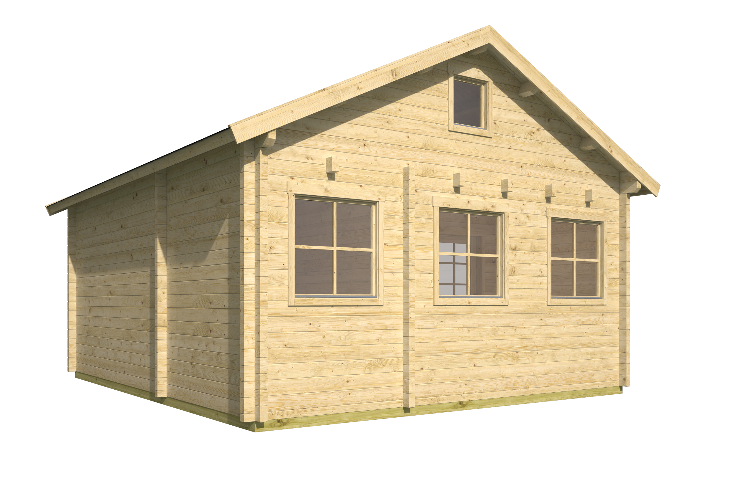 Blokhut - Tuinhuis Edelweiss | 70 mm | vuren Red Class Wood geïmpregneerd Blokhut - Tuinhuis Edelweiss | 70 mm | vuren Red Class Wood geïmpregneerd