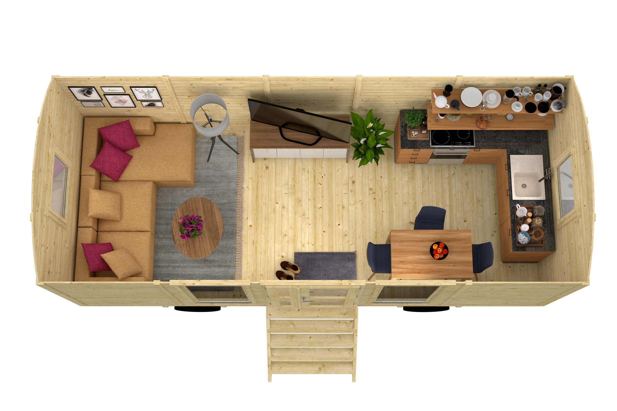 Ansichten Zirkuswagen Barby - ausschl. Untergestell