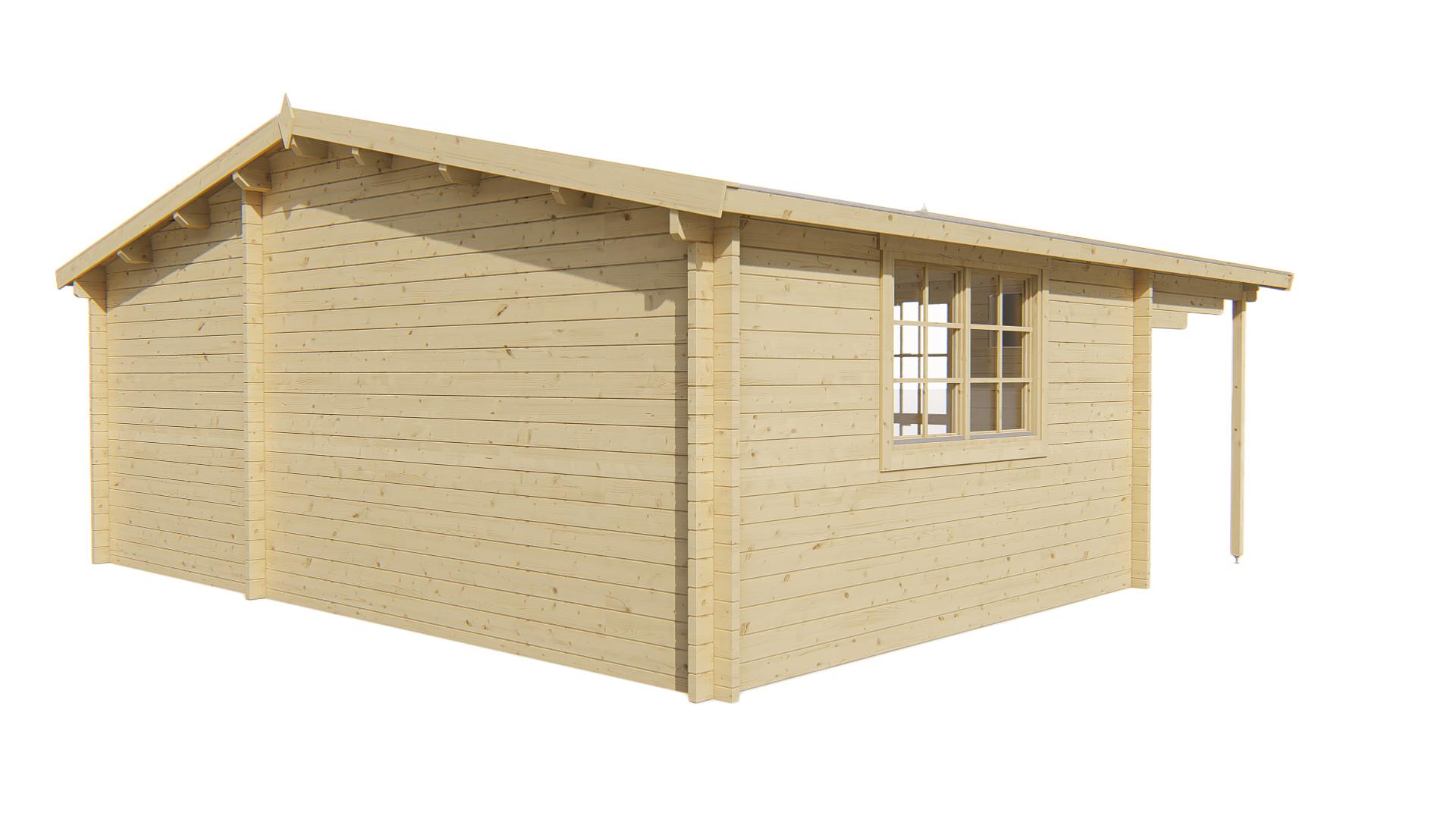 Blokhut - Tuinhuis Palmar | 44 mm | vuren onbehandeld