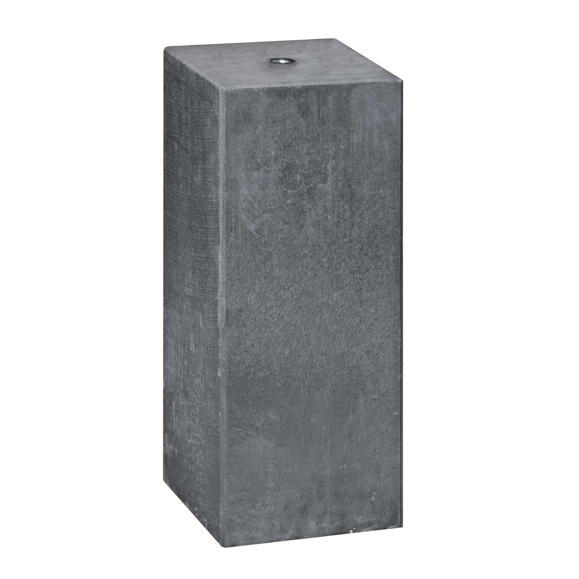 Berton© Betonfuß 20,0 x 20,0 x 50,0 cm, anthrazit, M20-Buchse, kleiner Fase