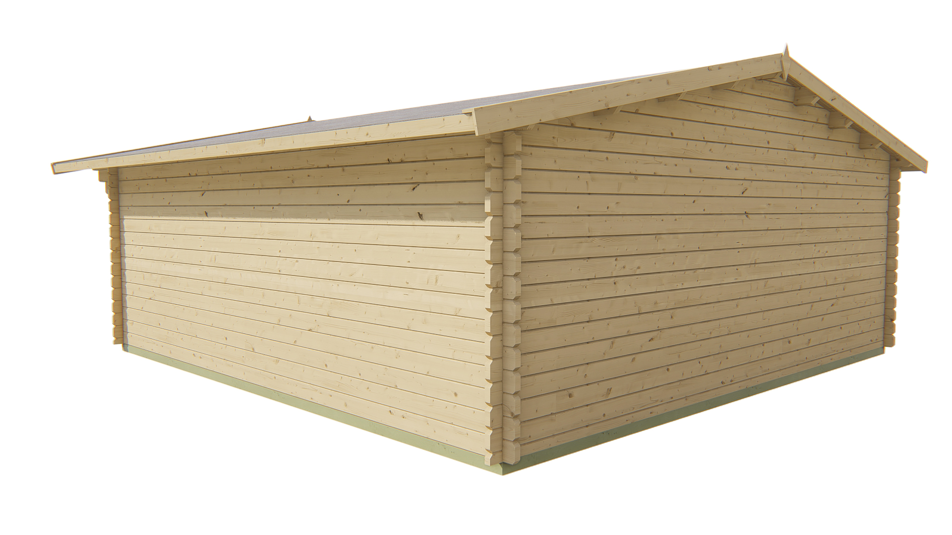 Blokhut - Tuinhuis Helle | 44 mm | vuren grijs geïmpregneerd
