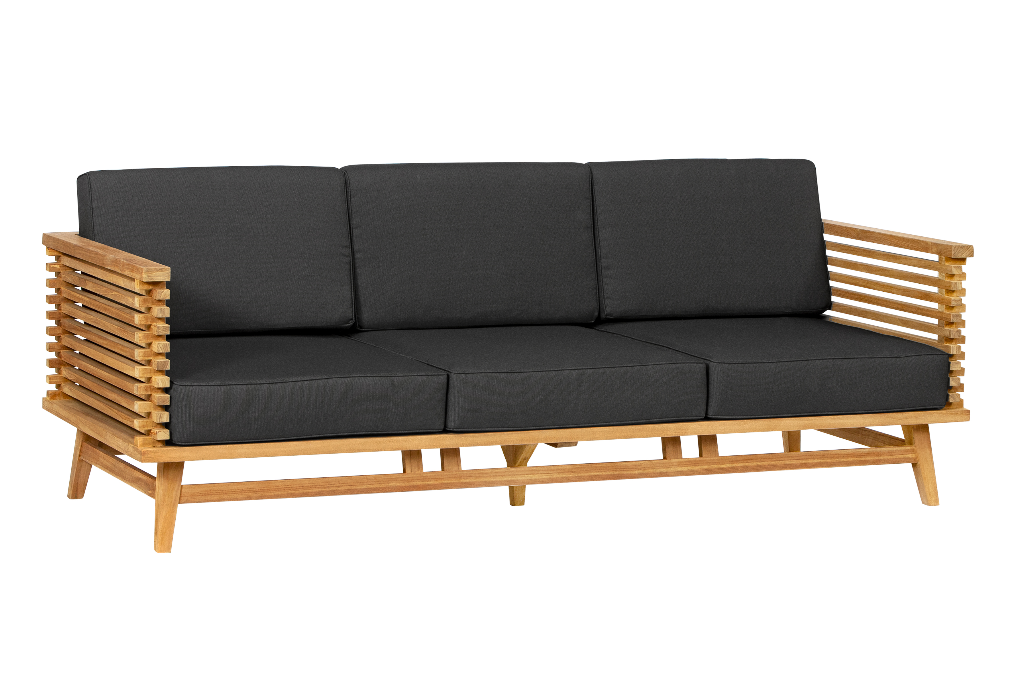 Riverside teak 3-seater sofa incl. cushions