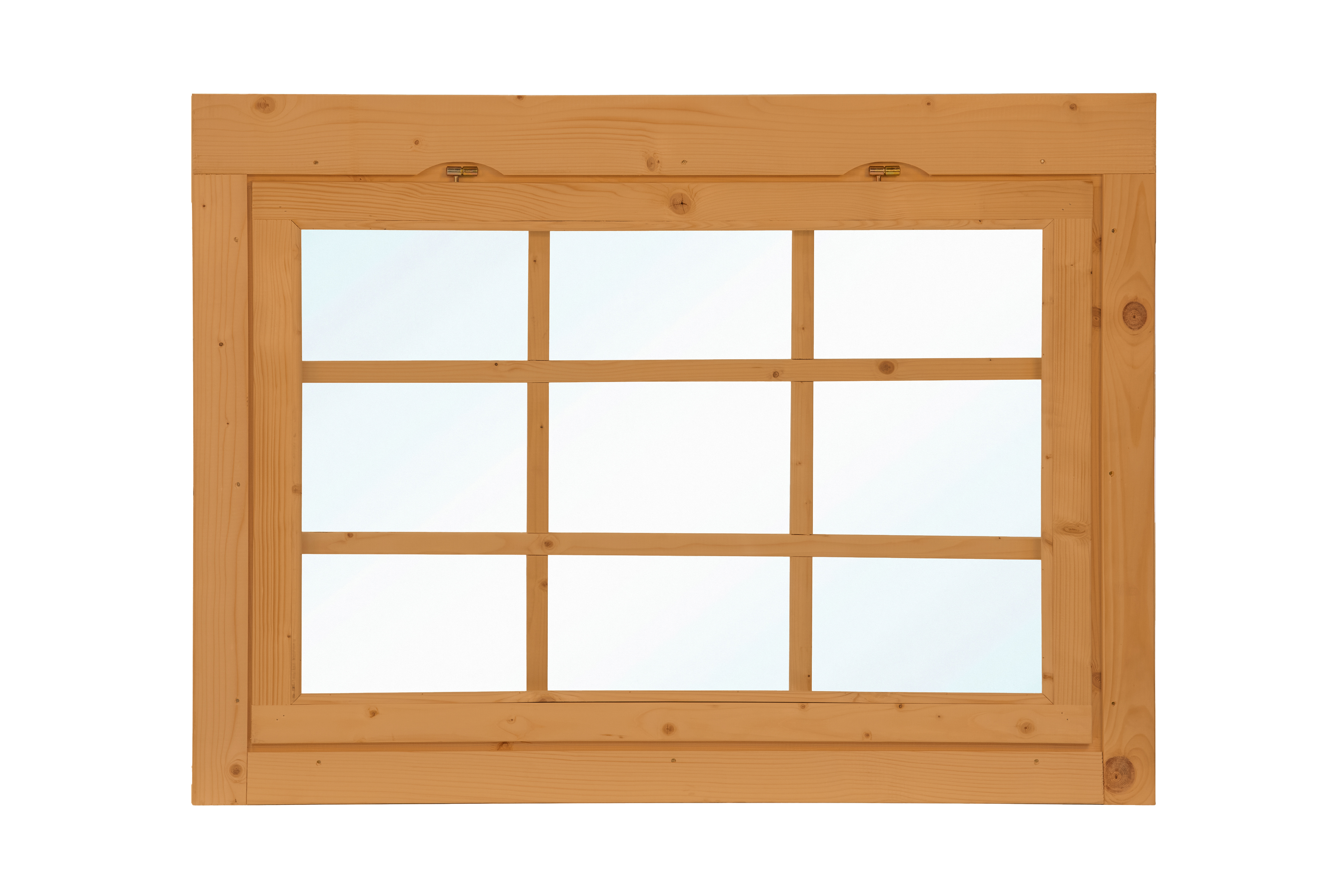 Uitzetraam enkel W2 vuren 119,5 x 87 cm | bruin geïmpregneerd