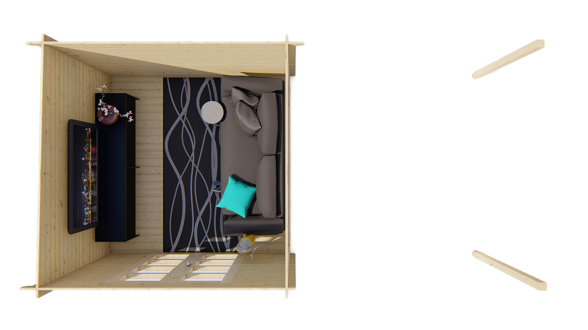 Blokhut - Tuinhuis Dellinger | 28 mm | vuren Red Class Wood geïmpregneerd Blokhut - Tuinhuis Dellinger | 28 mm | vuren Red Class Wood geïmpregneerd