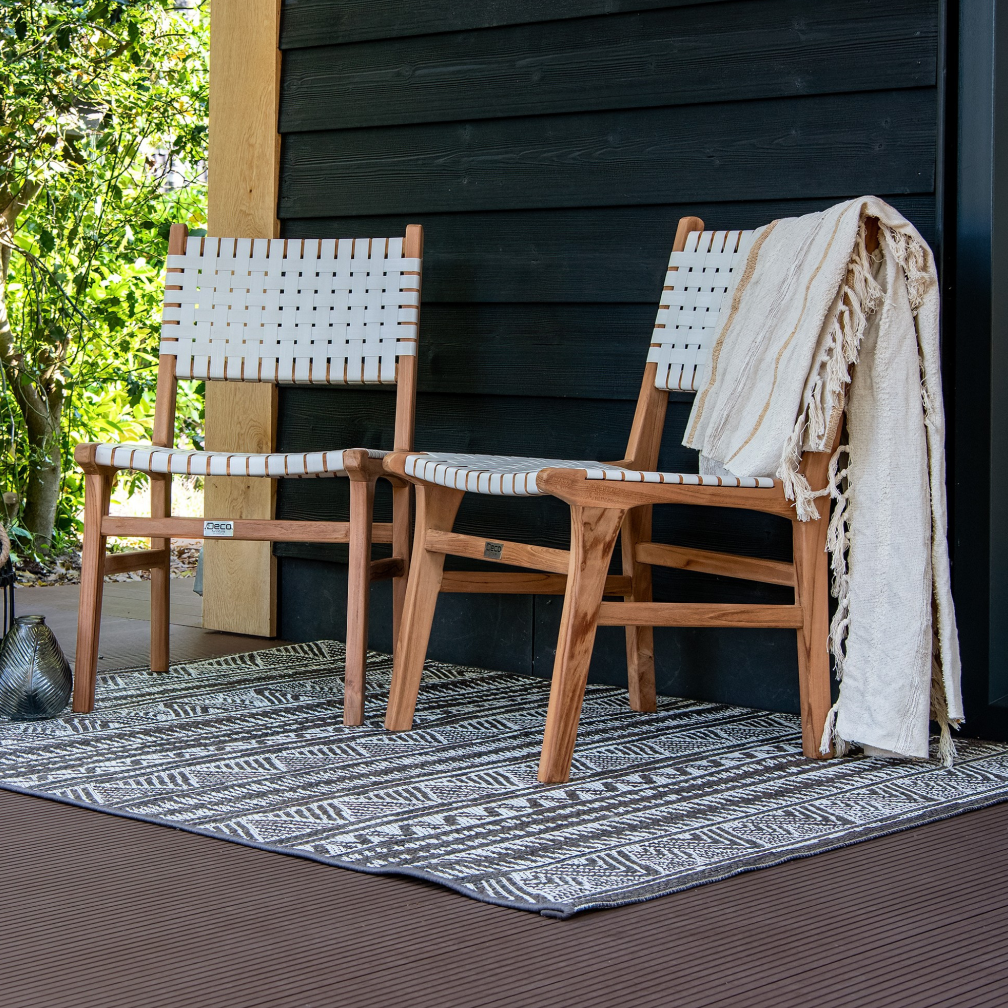 Teak tuinstoel Mataram (set van 2 stoelen)