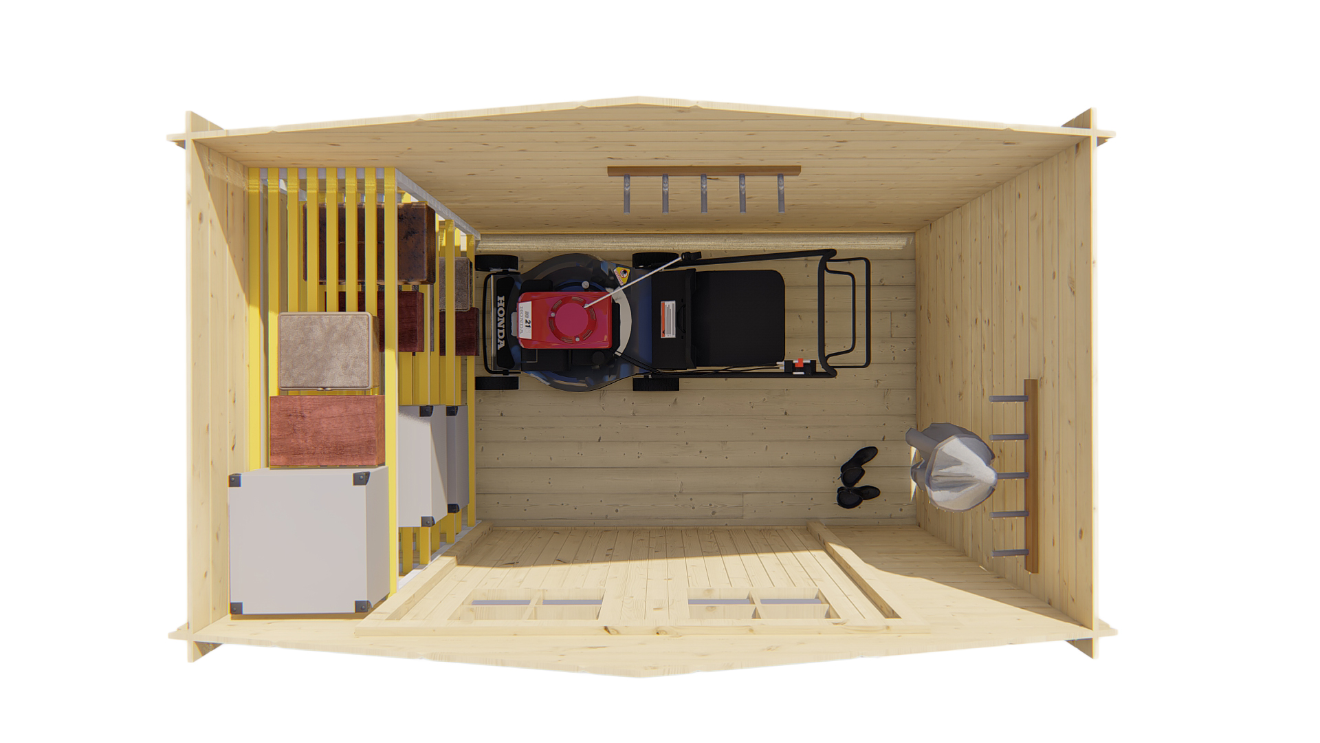 Blokhut - Tuinhuis Malva | 19 mm | vuren Red Class Wood geïmpregneerd Blokhut - Tuinhuis Malva | 19 mm | vuren Red Class Wood geïmpregneerd