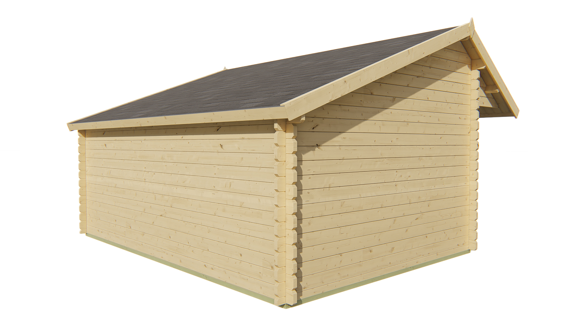 Blokhut - Tuinhuis Thüringen | 44 mm | vuren grijs geïmpregneerd