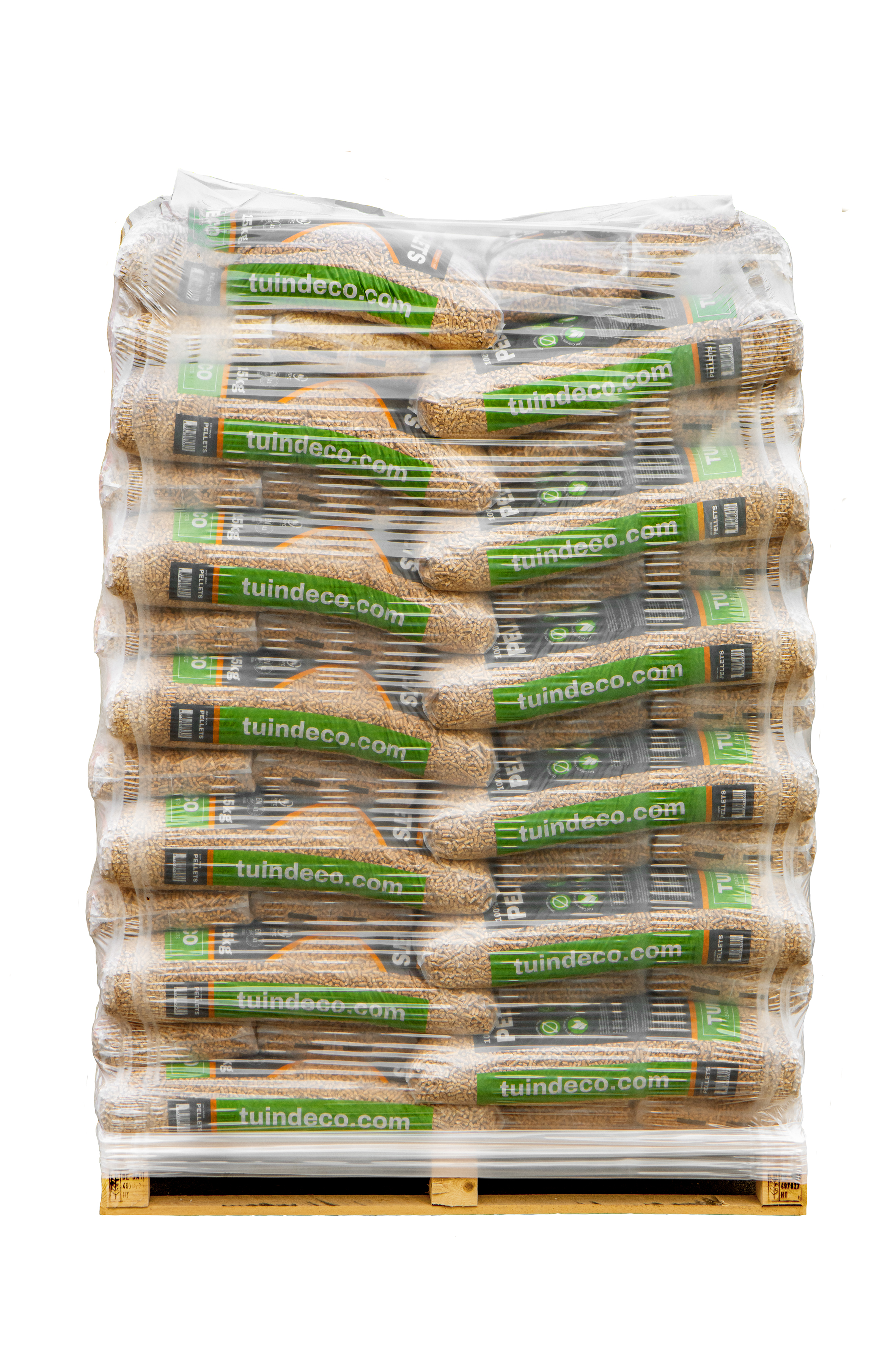 Sfeerfoto Houtpellets 6 mm A1 EN plus zak van 15 kg