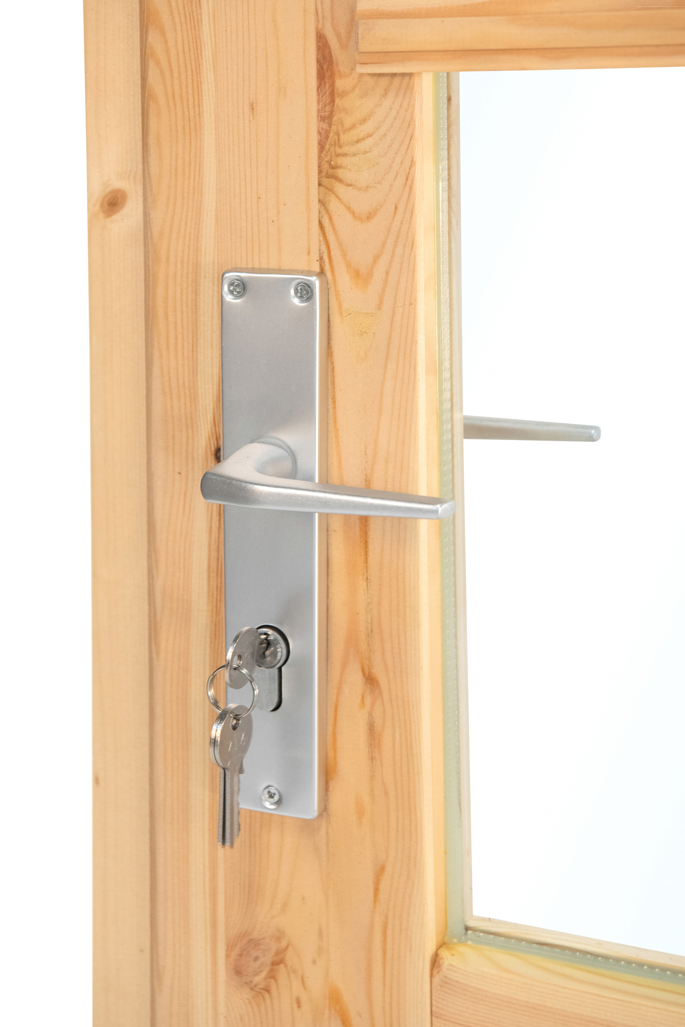 Deur enkel met raam XXL rechtsdraaiend, vuren 106,5 x 215 cm Deur enkel met raam XXL rechtsdraaiend, vuren 106,5 x 215 cm