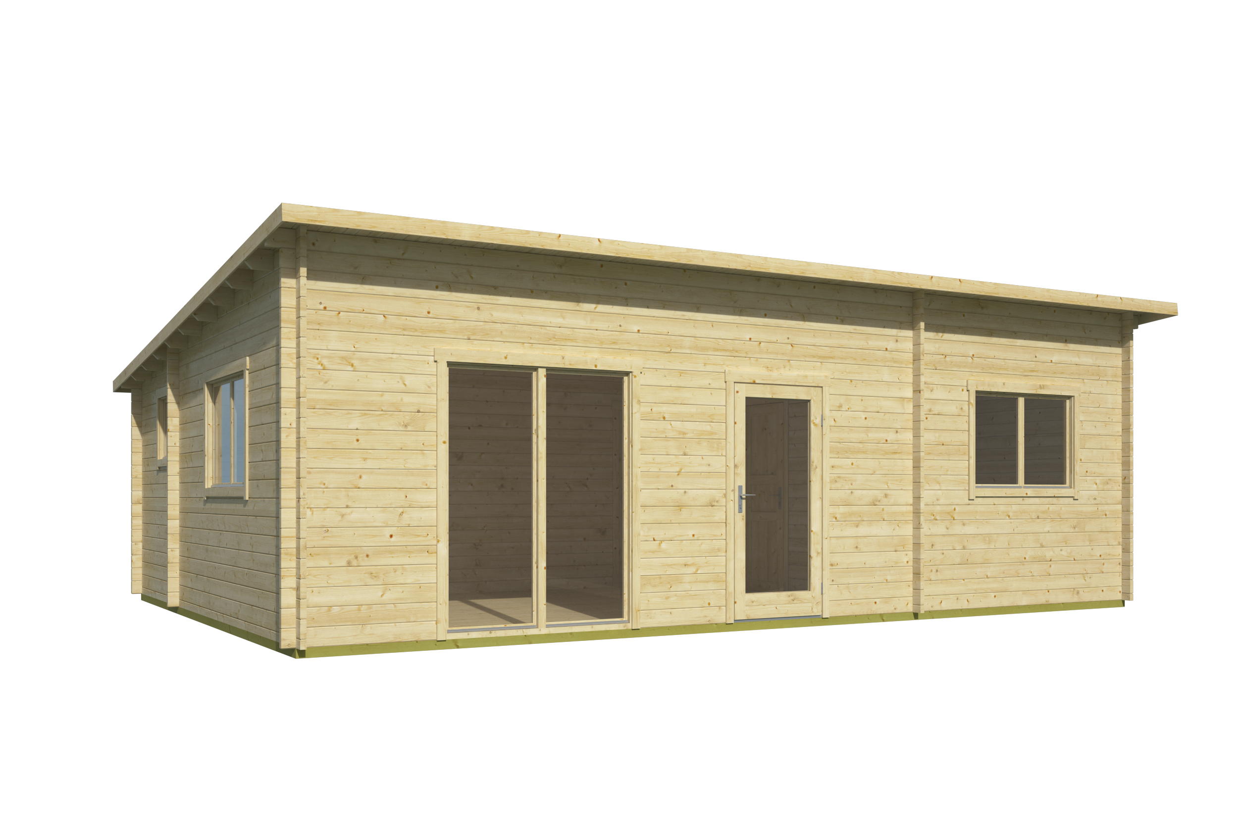 Blokhut - Tuinhuis Las Palmas | 44 mm | onbehandeld