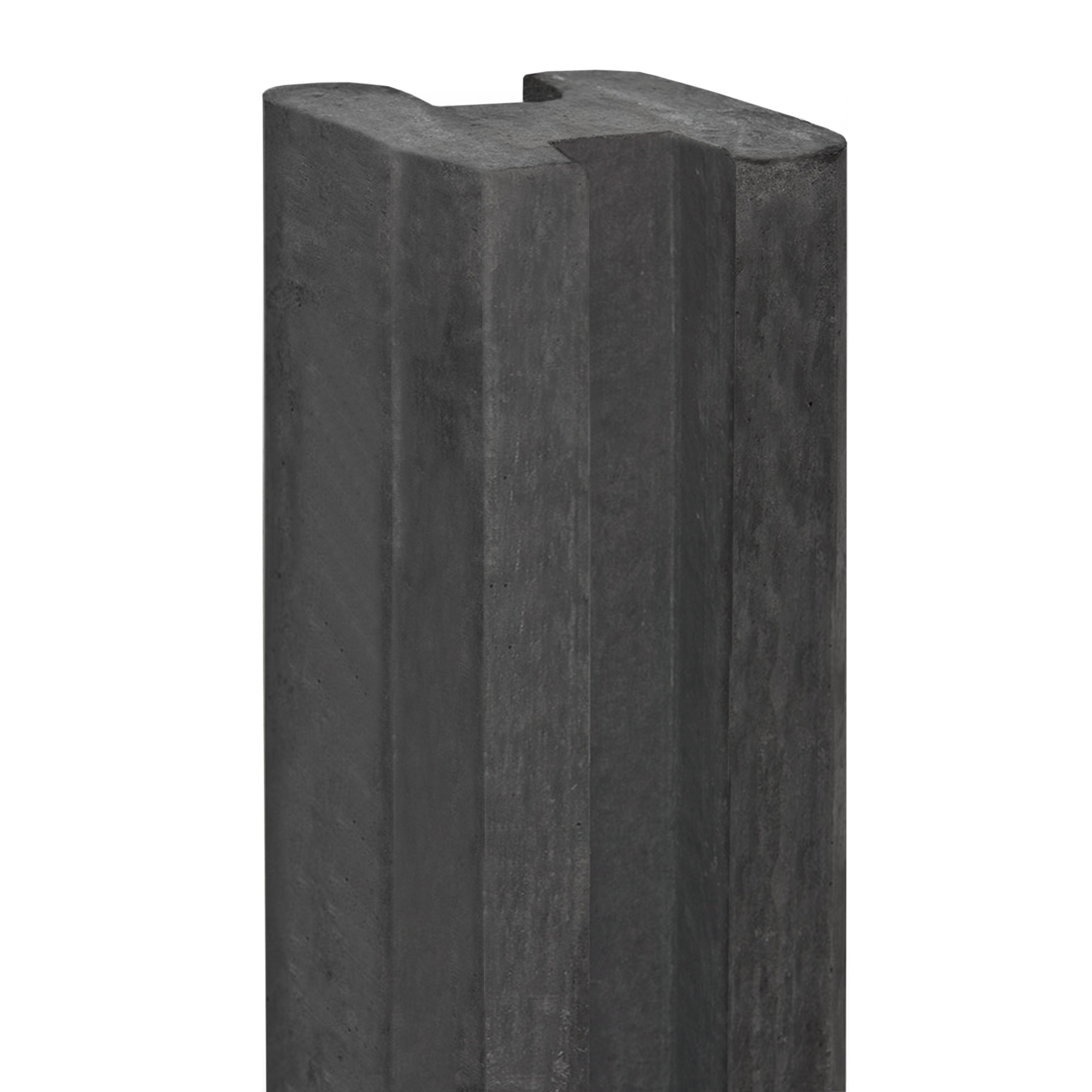 Berton©-sleufpaal Reest antraciet 115 x 115 x 246 cm hoekmodel