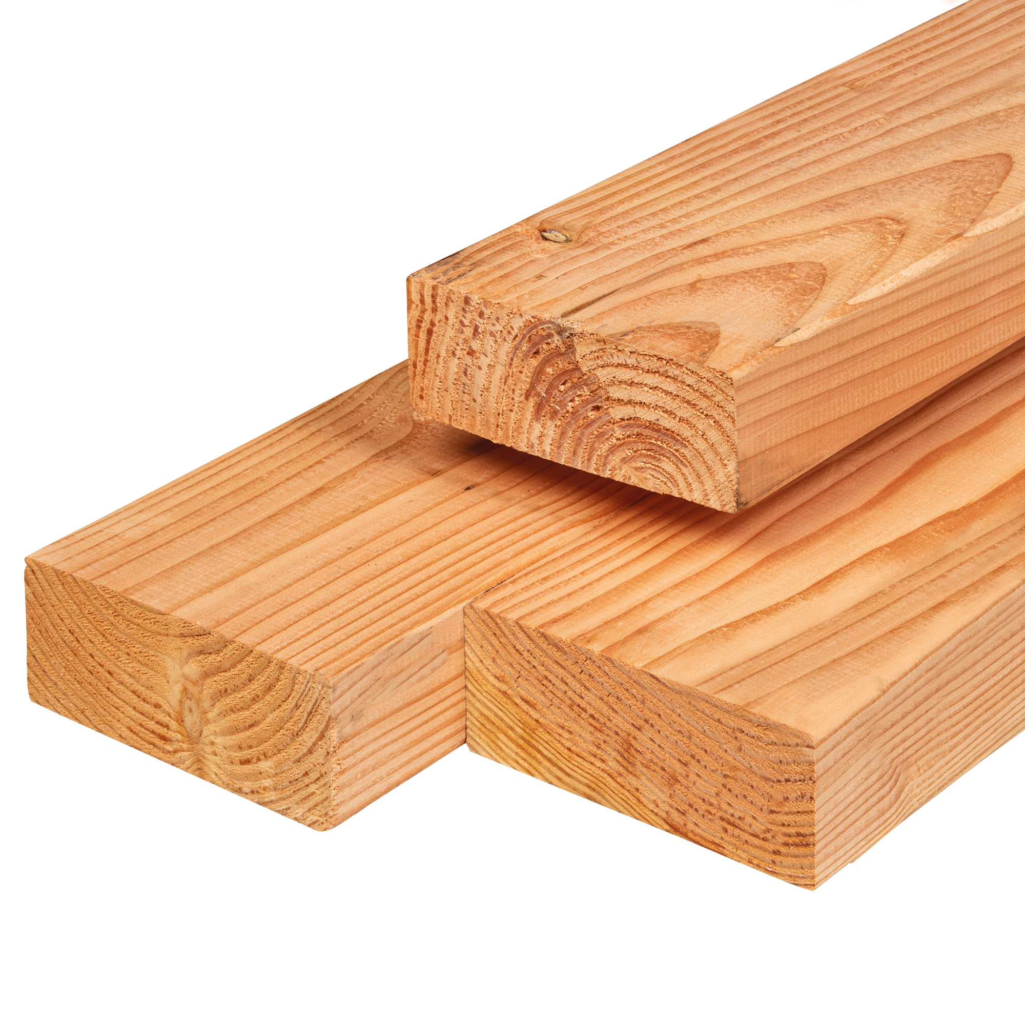Red Class Wood ME vuren ligger 6,5 x 14,0 x 300 cm, gedroogd, geïmpregneerd, geschaafd, 4 ronde hoeken