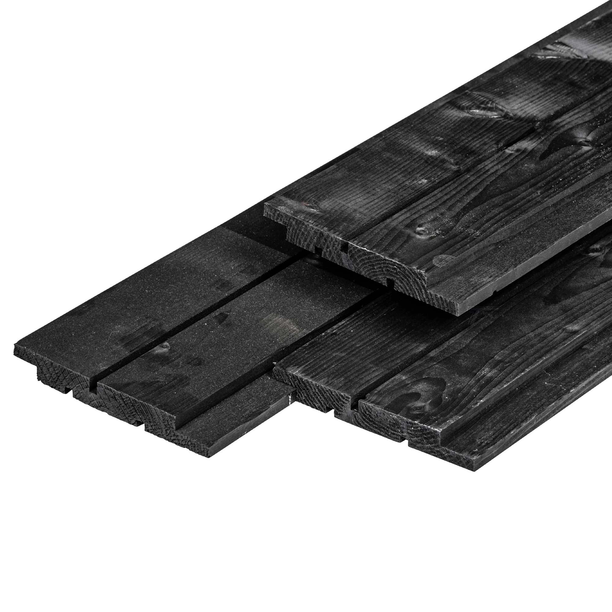 NE vuren channelsiding 1,8 x 14,5 x 240 cm, gedroogd, zwart gespoten, geschaafd, 1 zijde 1 groef, 1 zijde 2 groeven NE vuren channelsiding 1,8 x 14,5 x 240 cm, gedroogd, zwart gespoten, geschaafd, 1 zijde 1 groef, 1 zijde 2 groeven