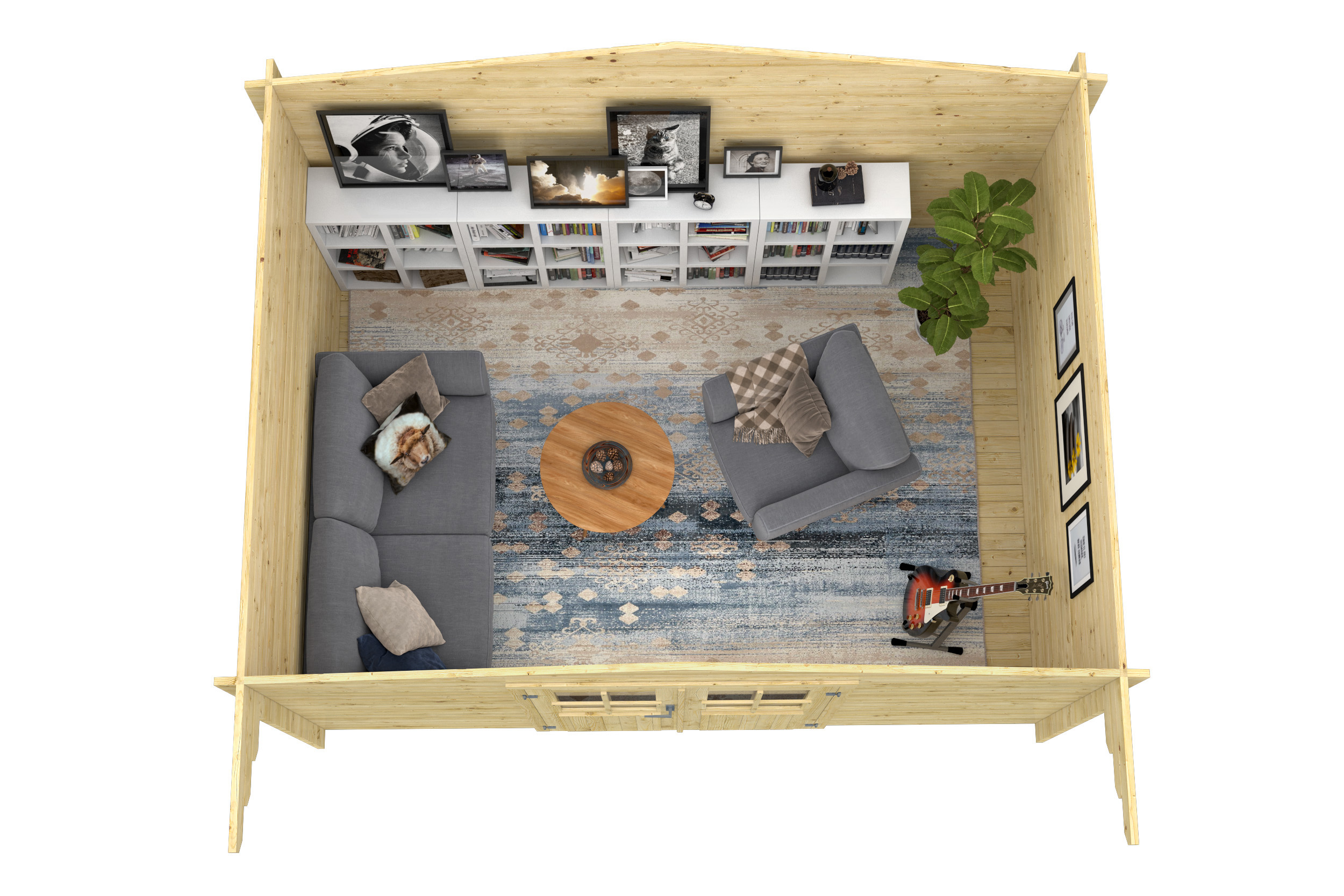 Blokhut - Tuinhuis Murcia | 34 mm | vuren Red Class Wood geïmpregneerd Blokhut - Tuinhuis Murcia | 34 mm | vuren Red Class Wood geïmpregneerd