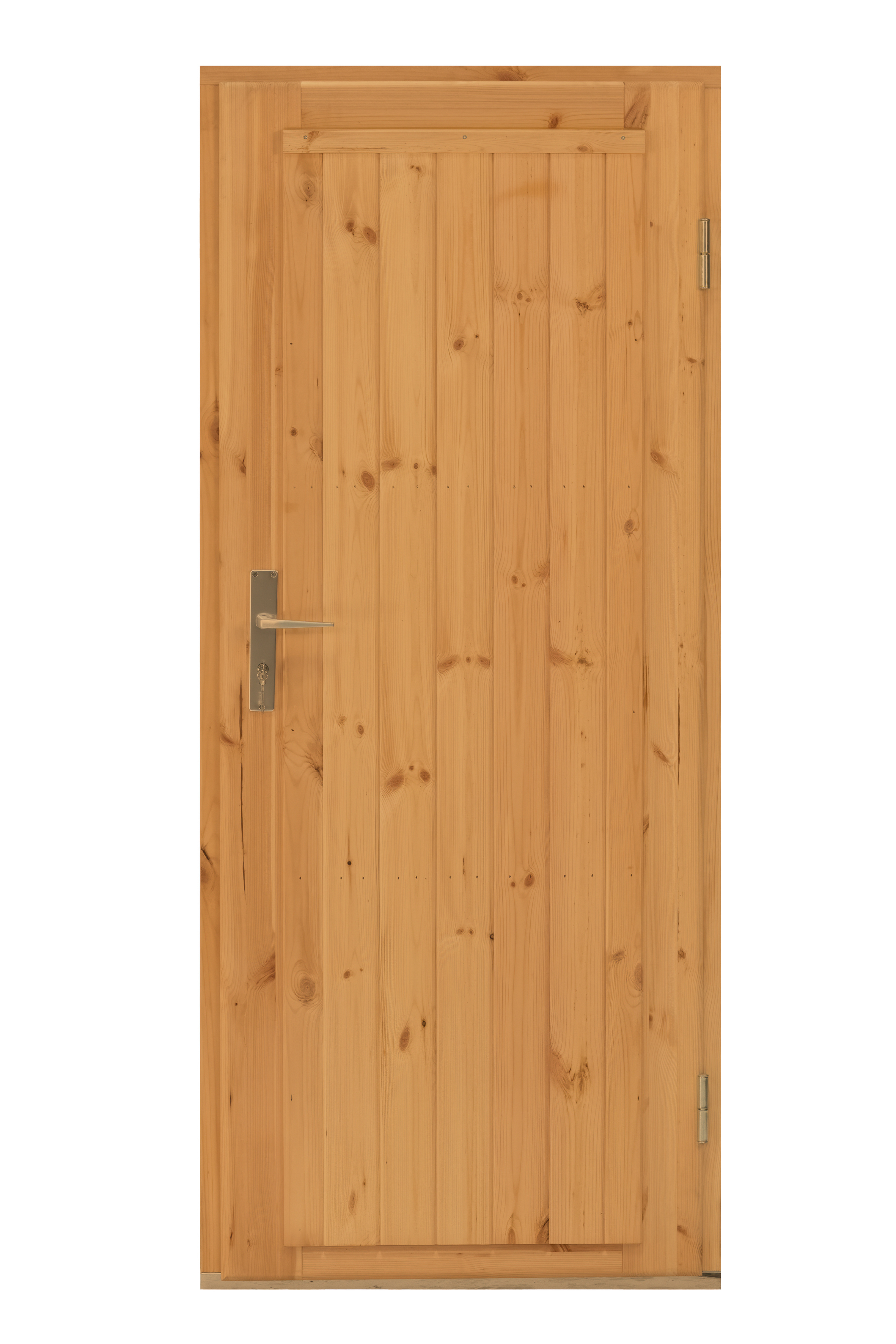 Deur enkel DL10 RS vuren 90,5 x 196 cm | bruin geïmpregneerd