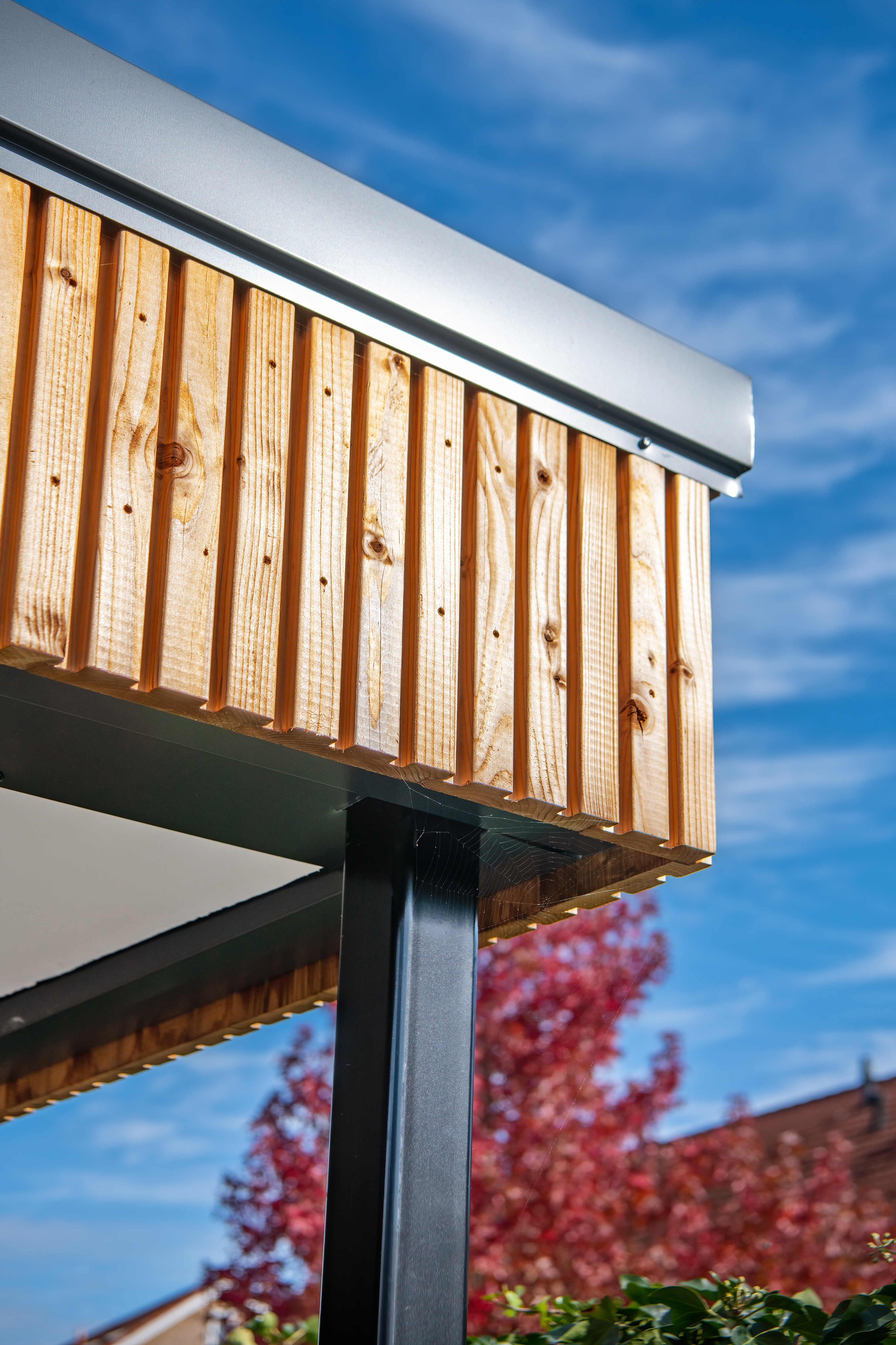 Aluminium daktrim recht antraciet