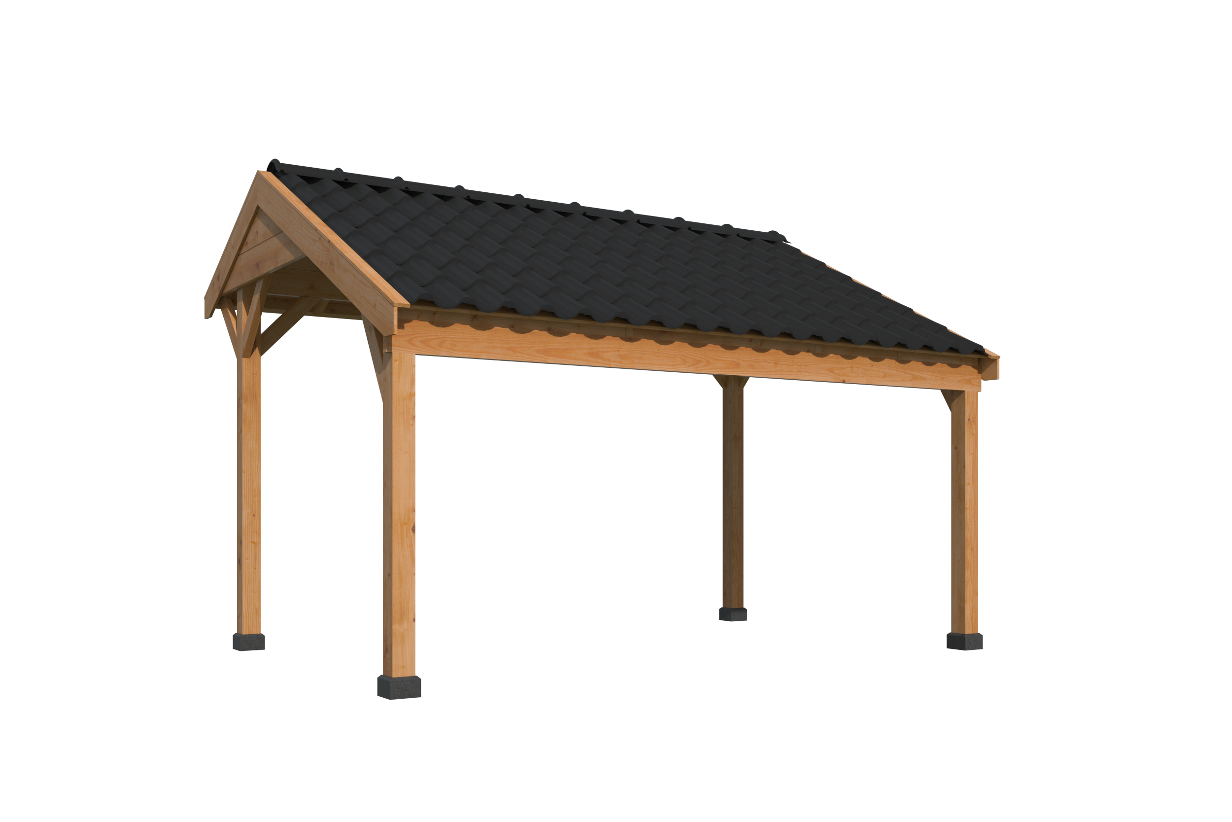 Kapschuur Economy basispakket Red Class Wood 400 x 300 cm