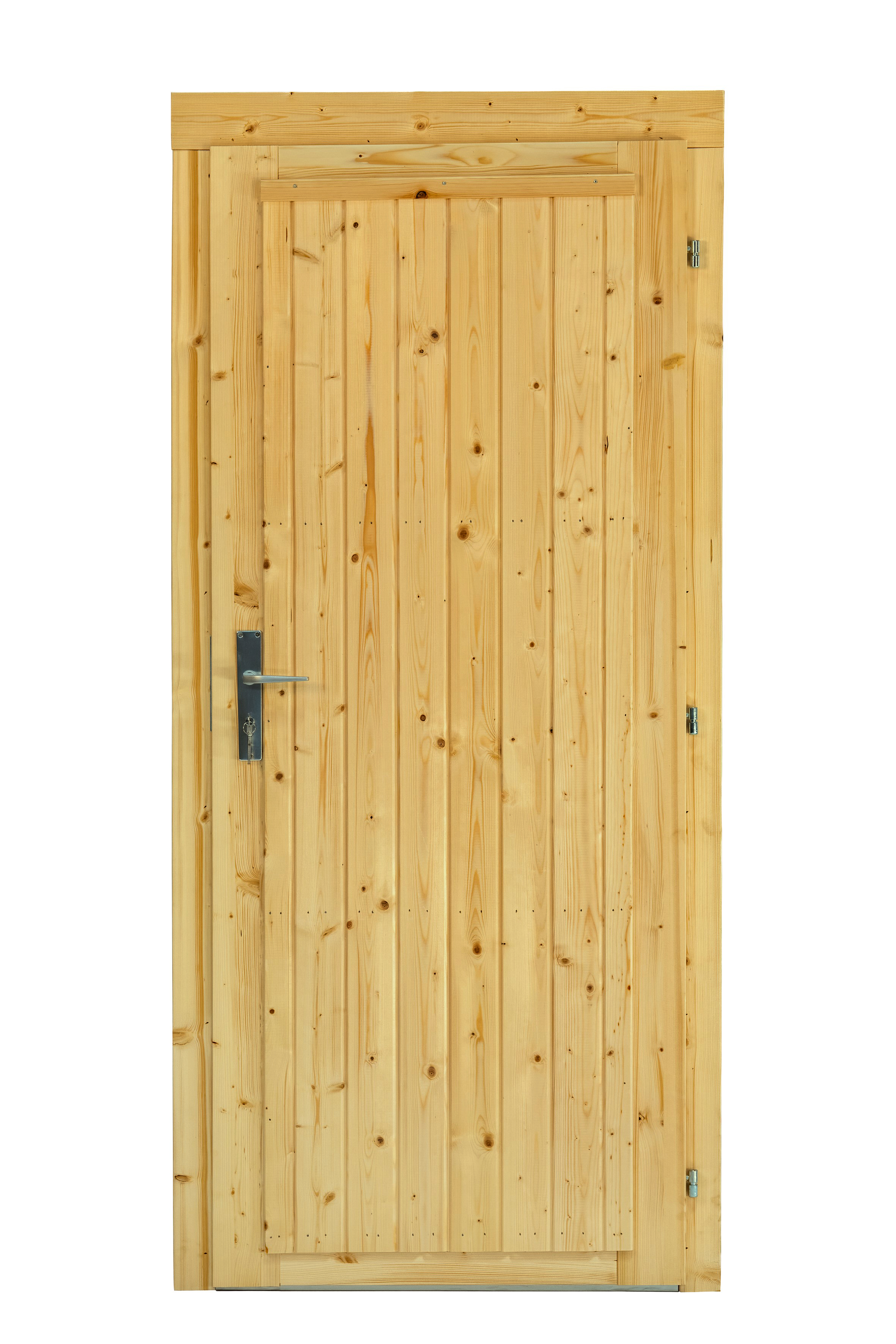Deur enkel D5 RS vuren 90,5 x 196 cm | honinggeel geïmpregneerd