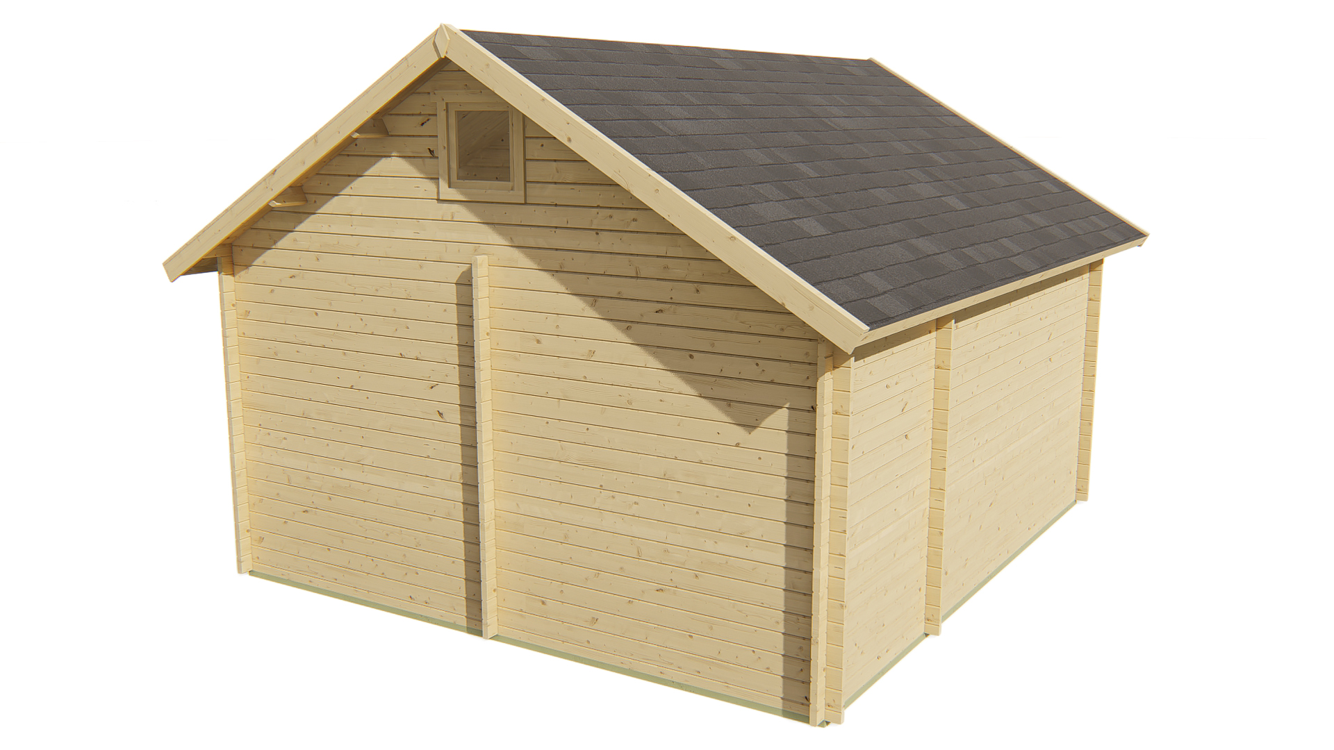 Blokhut - Tuinhuis Berlin | 44 mm | vuren onbehandeld Blokhut - Tuinhuis Berlin | 44 mm | vuren onbehandeld