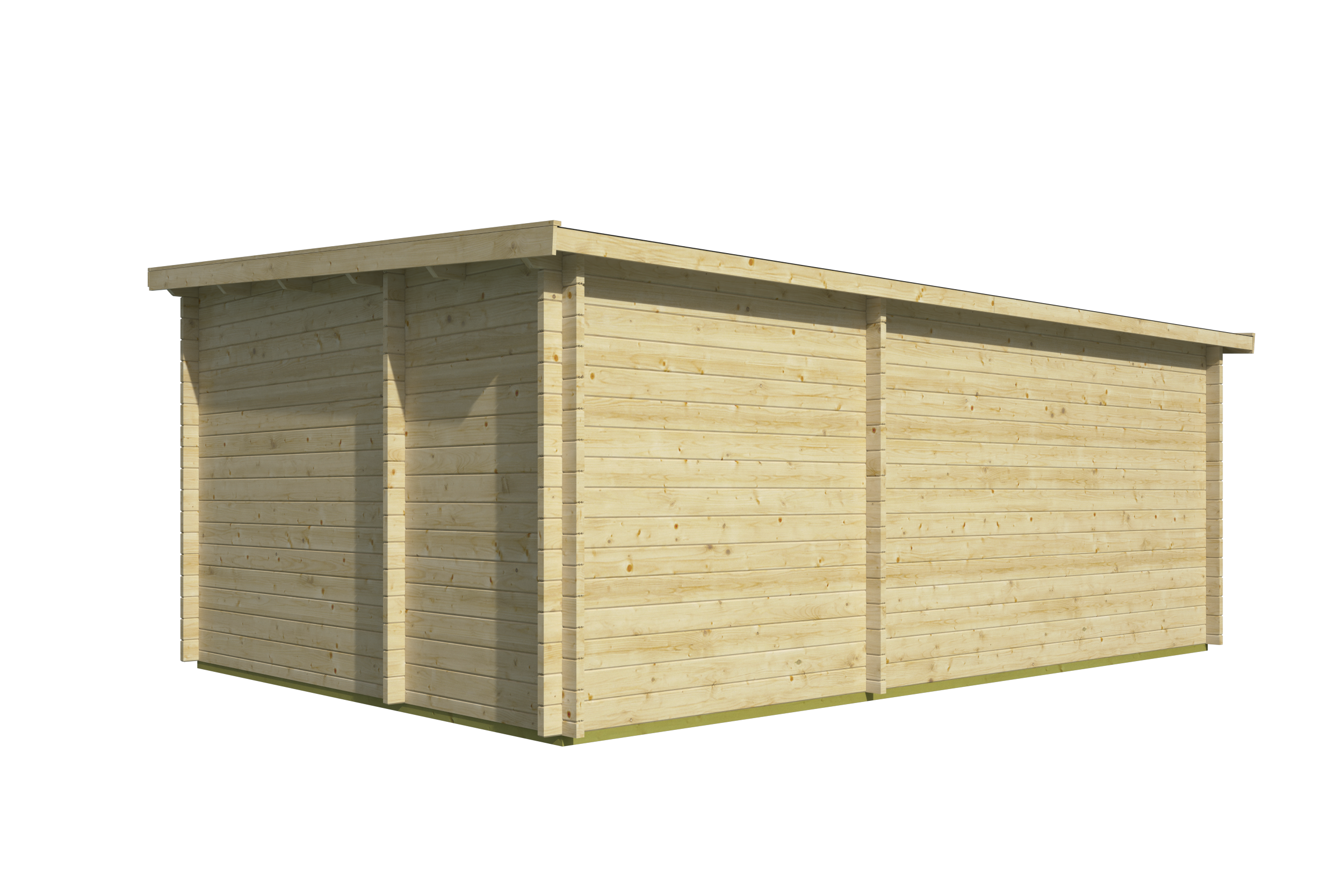 Blokhut - Tuinhuis Meg | 44 mm | bruin geïmpregneerd Blokhut - Tuinhuis Meg | 44 mm | bruin geïmpregneerd