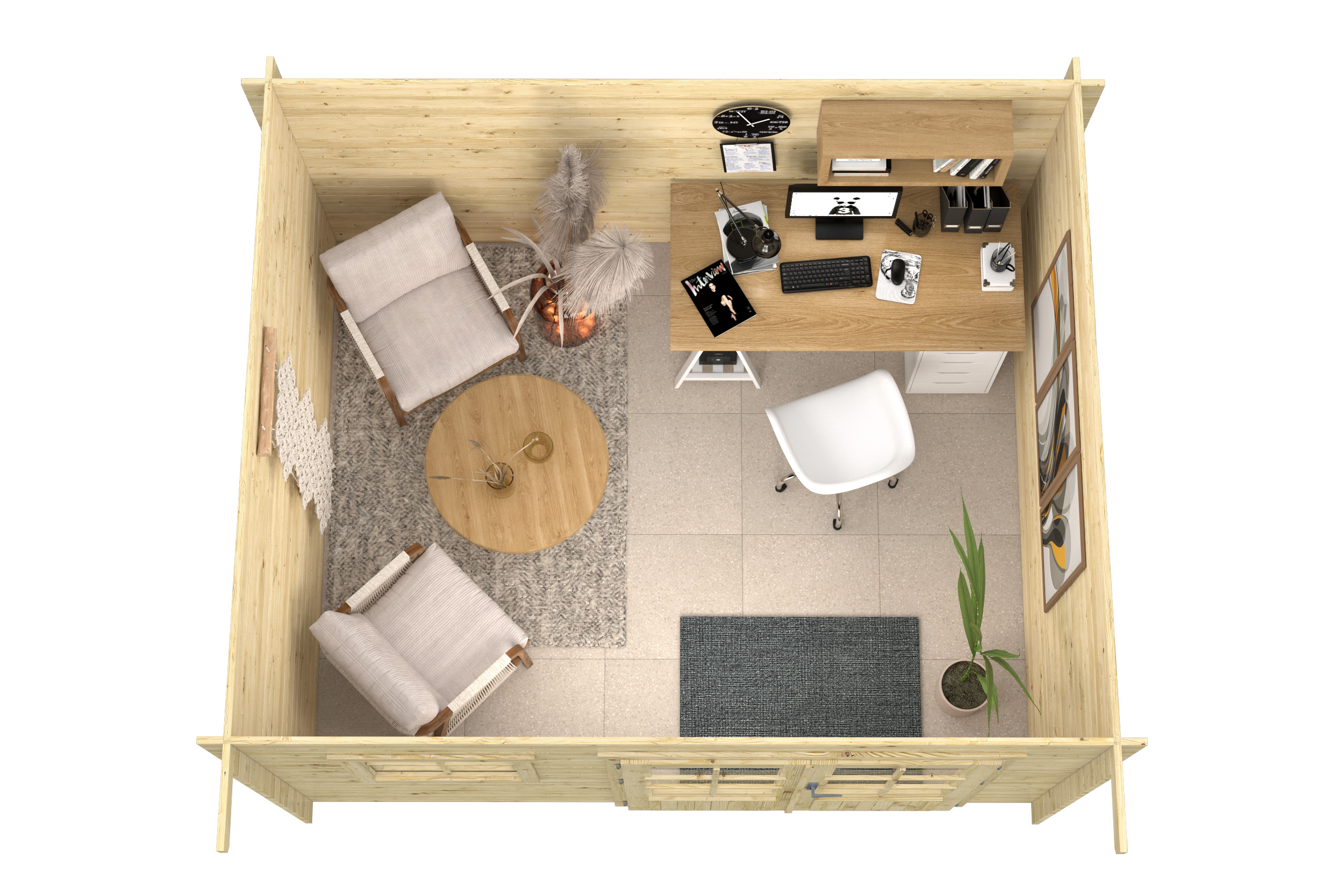 Gartenhaus Marta, 28 mm, Red Class Wood imprägniert