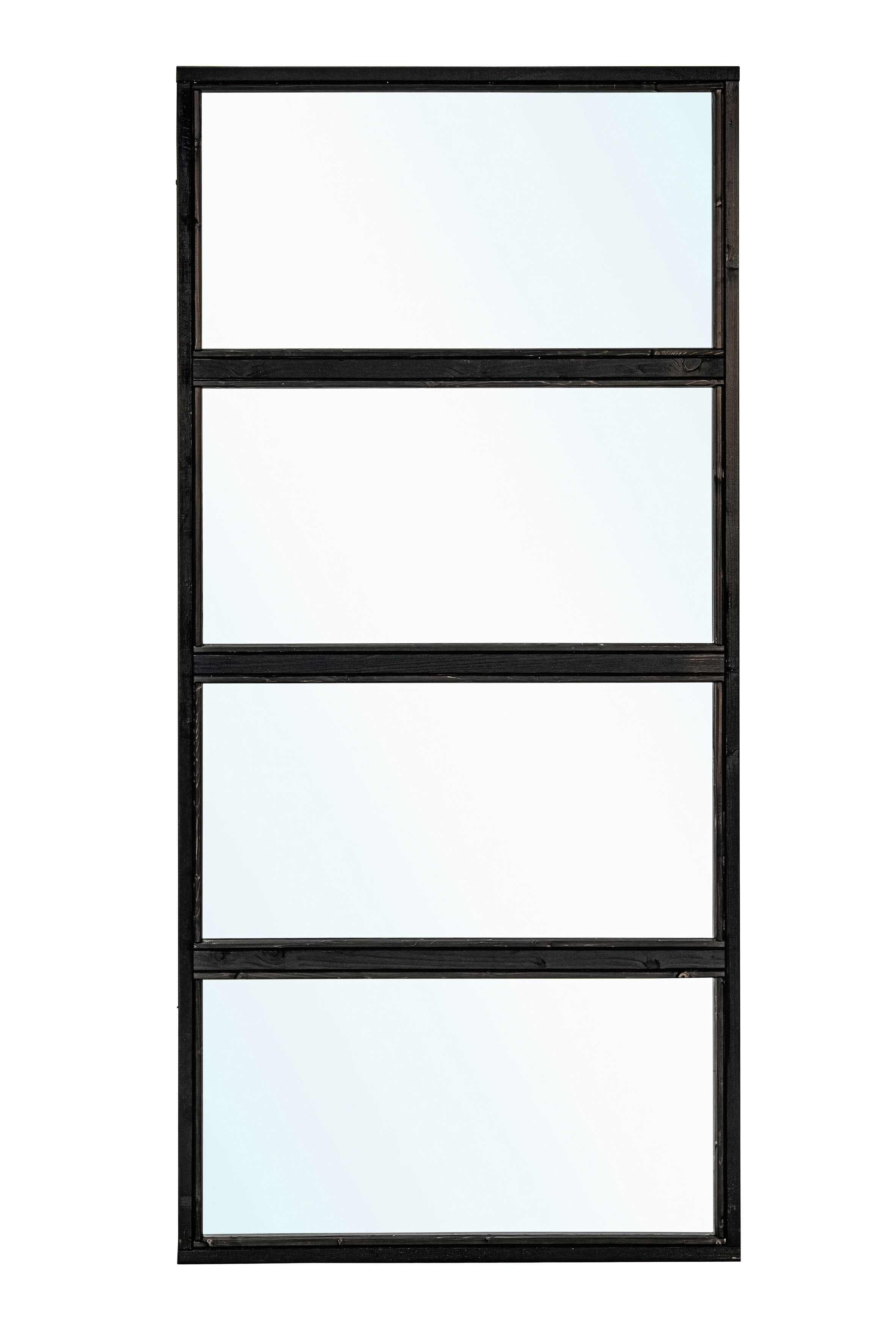 Glaswand modern zwart dubbel Wandmodule B99 x H224 cm