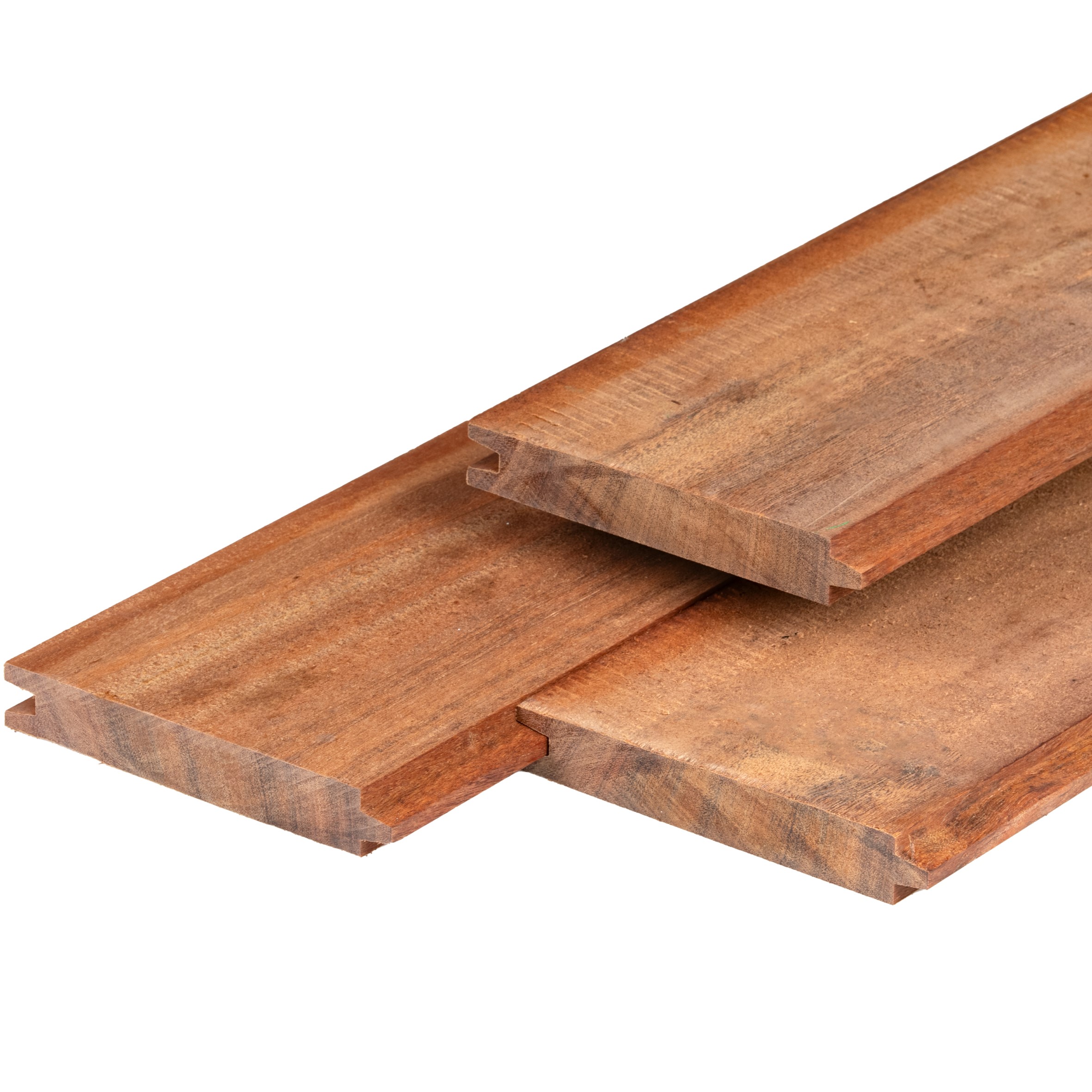 Angelim vermelho Hartholz Spundwand 3,0 x 18,5 x 400 cm gehobelt